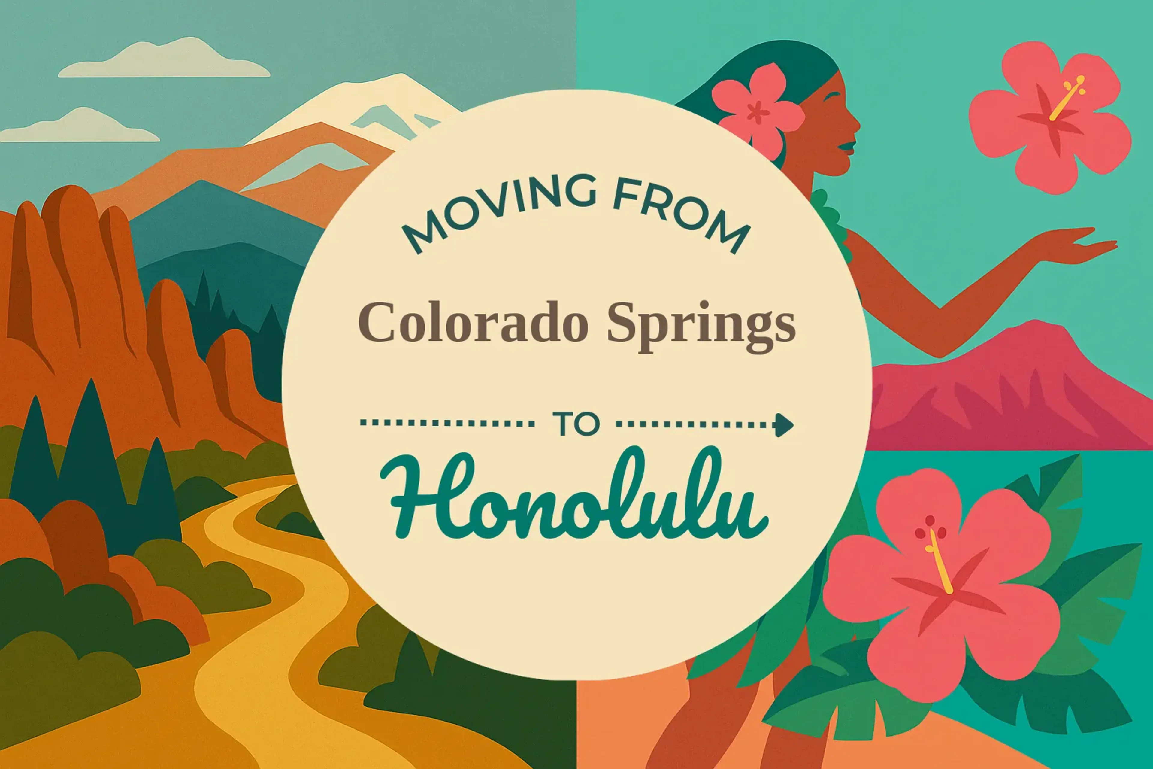 Side-by-side comparison of Colorado Springs to Honolulu moving companies