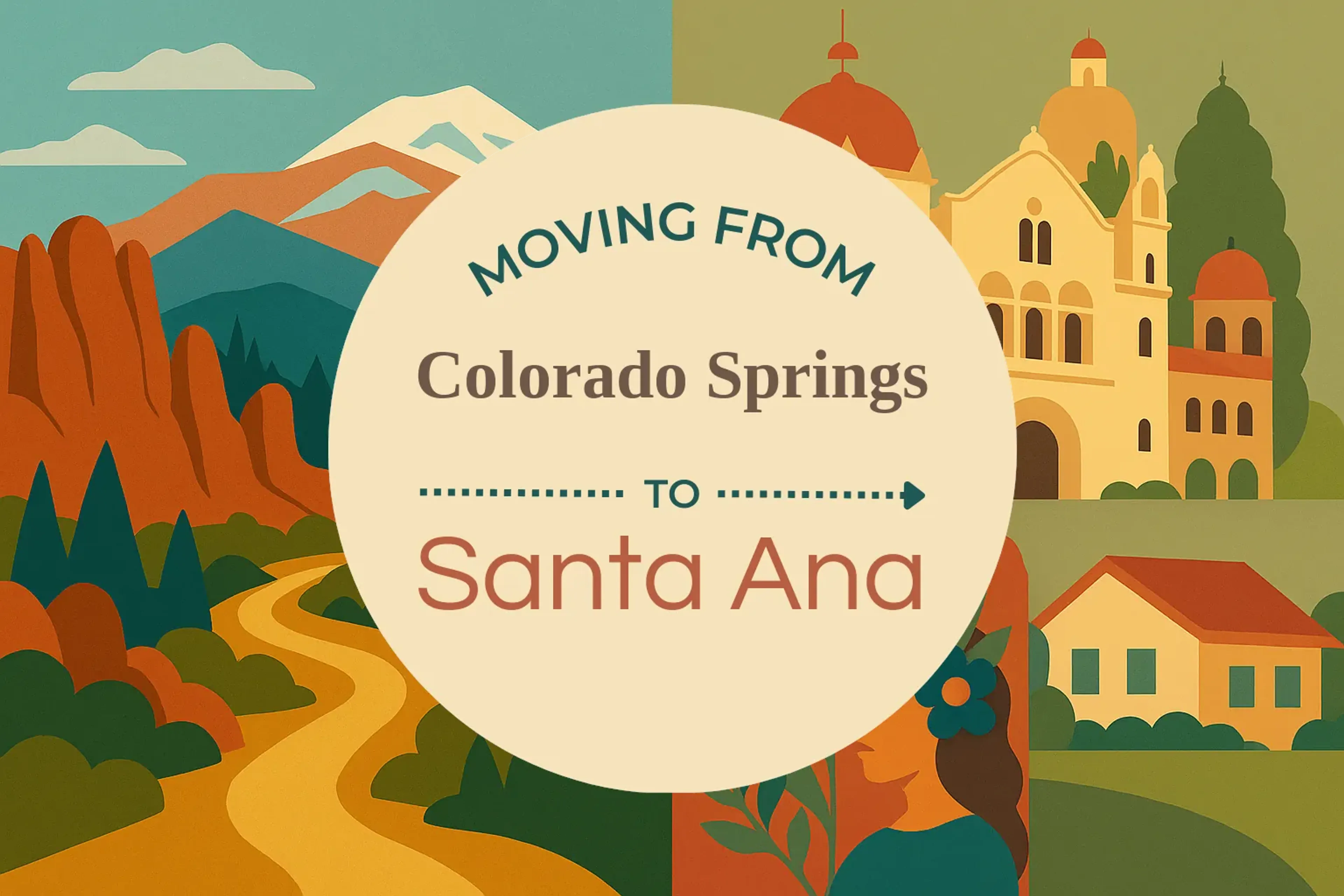 Side-by-side comparison of Colorado Springs to Santa Ana moving companies