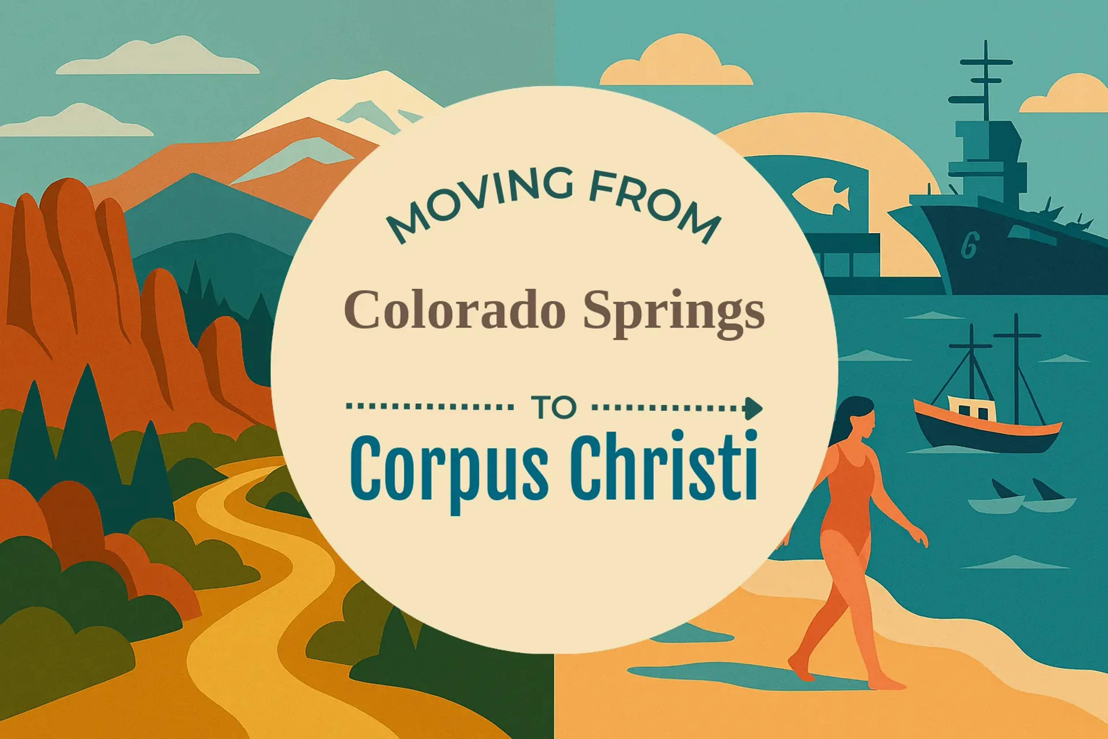 Side-by-side comparison of Colorado Springs to Corpus Christi moving companies