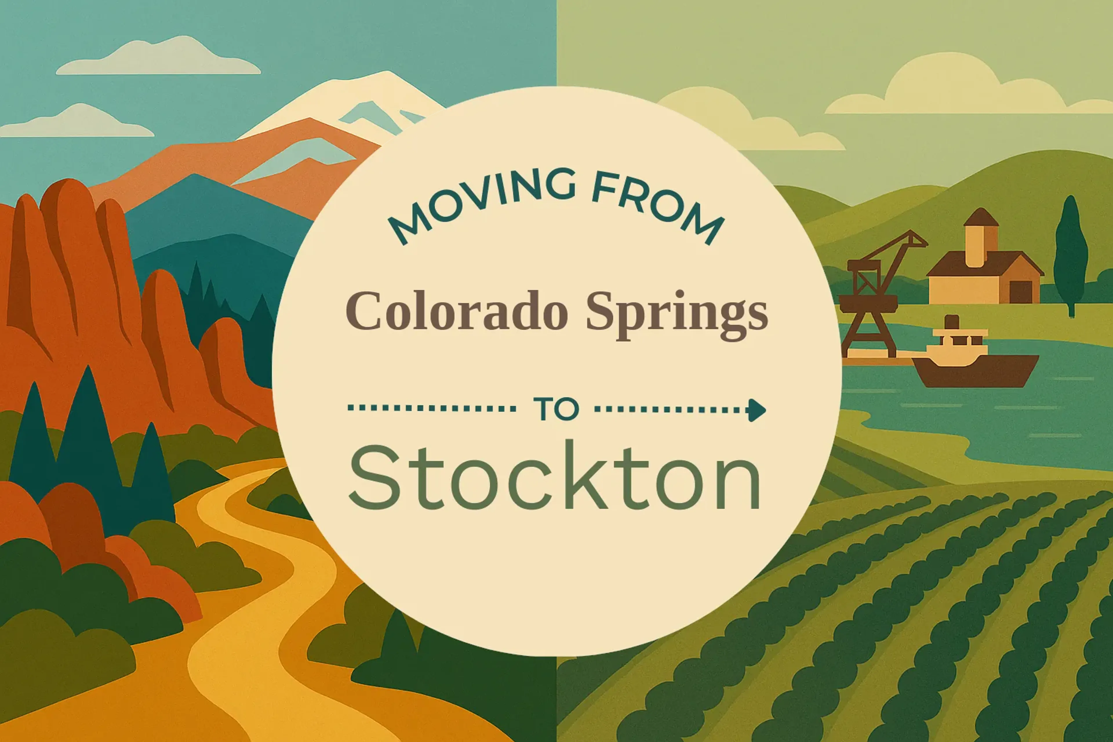 Side-by-side comparison of Colorado Springs to Stockton moving companies