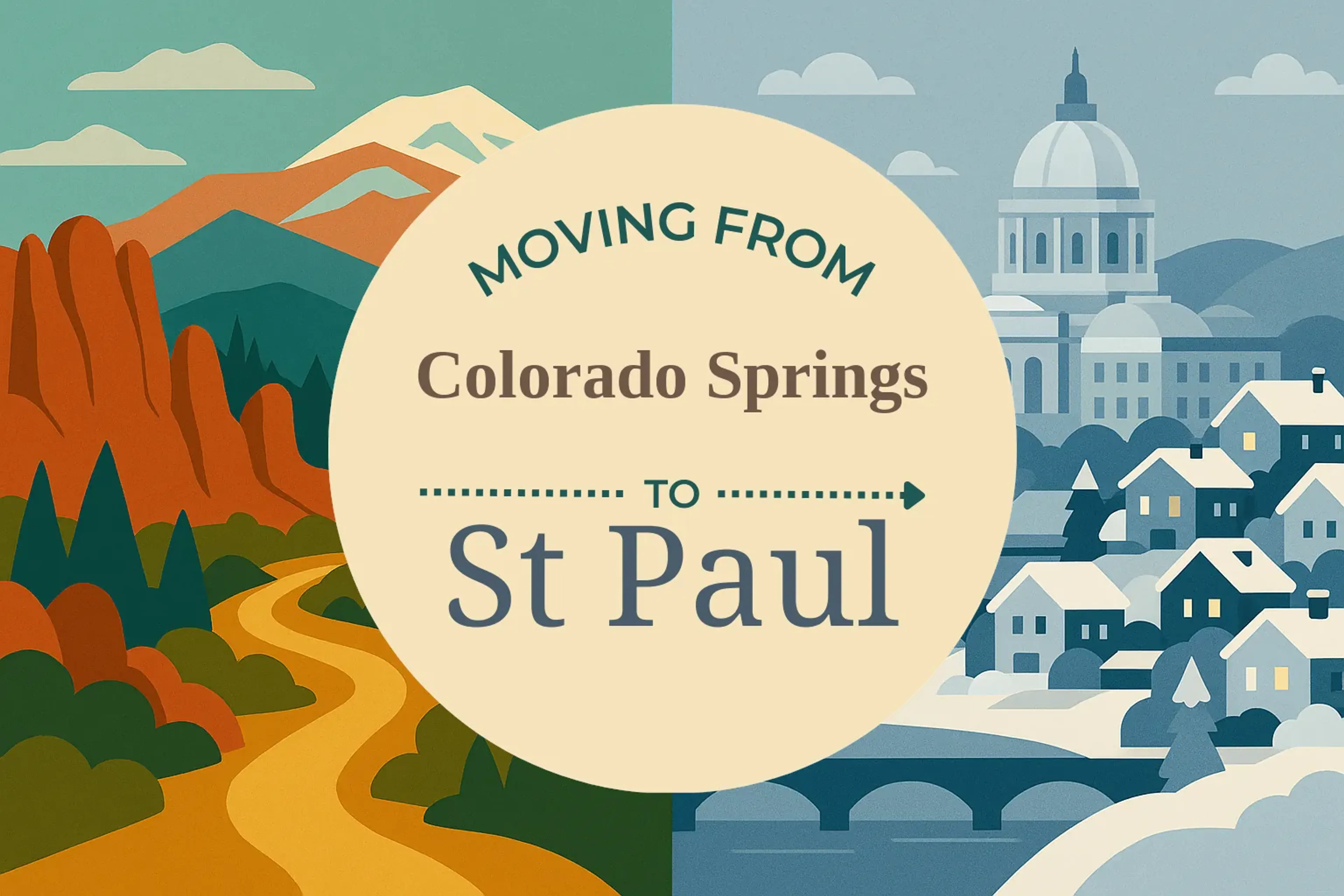 Side-by-side comparison of Colorado Springs to St. Paul moving companies