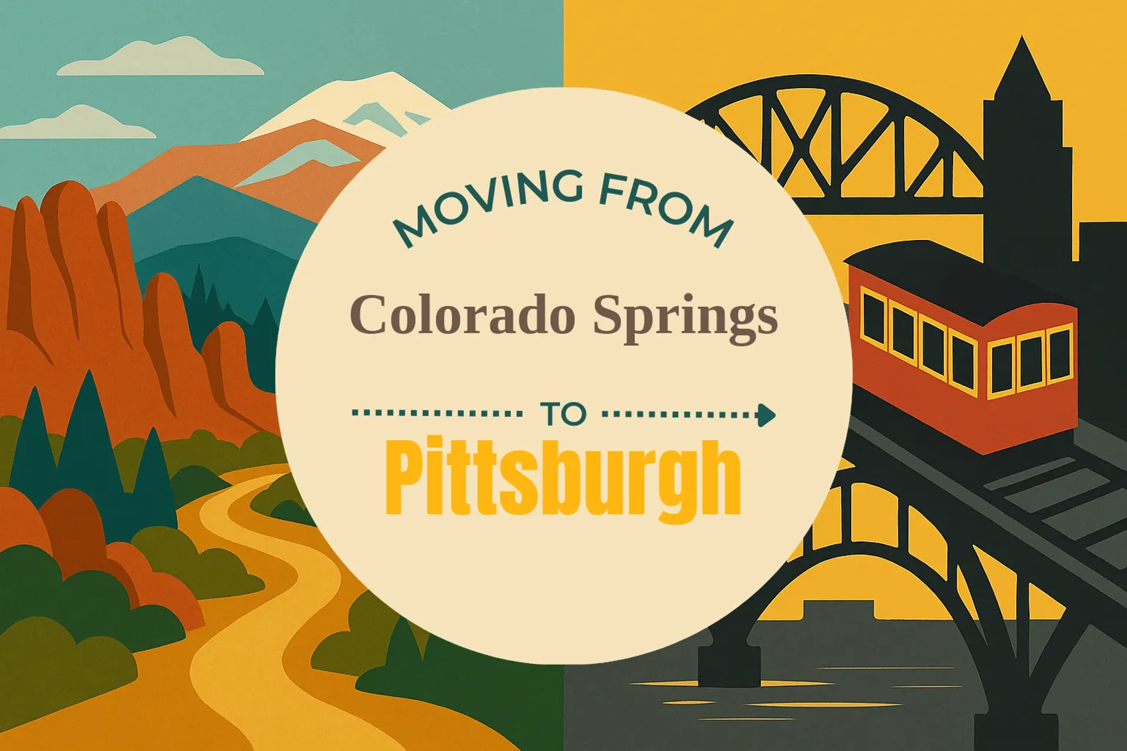 Side-by-side comparison of Colorado Springs to Pittsburgh moving companies