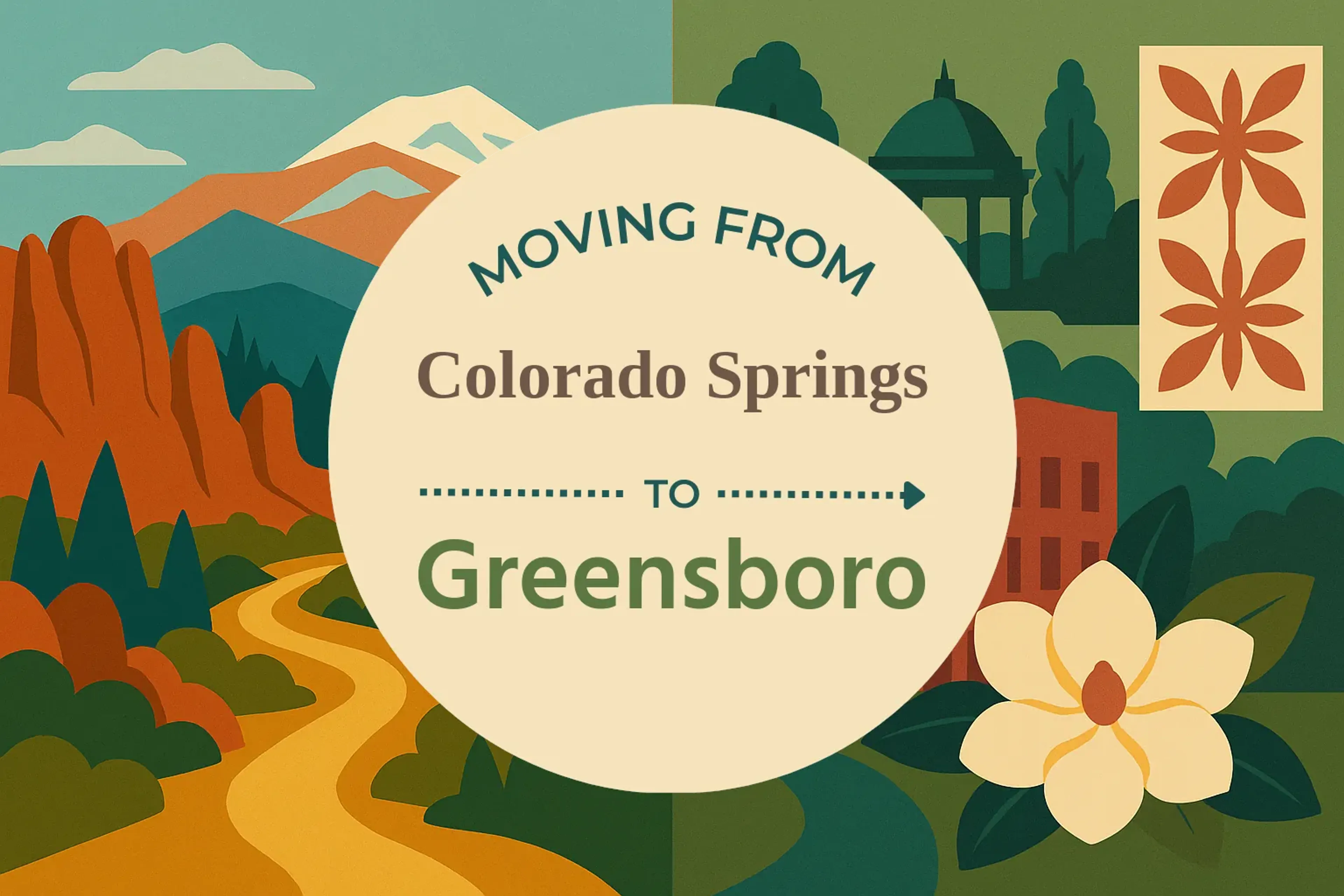 Side-by-side comparison of Colorado Springs to Greensboro moving companies