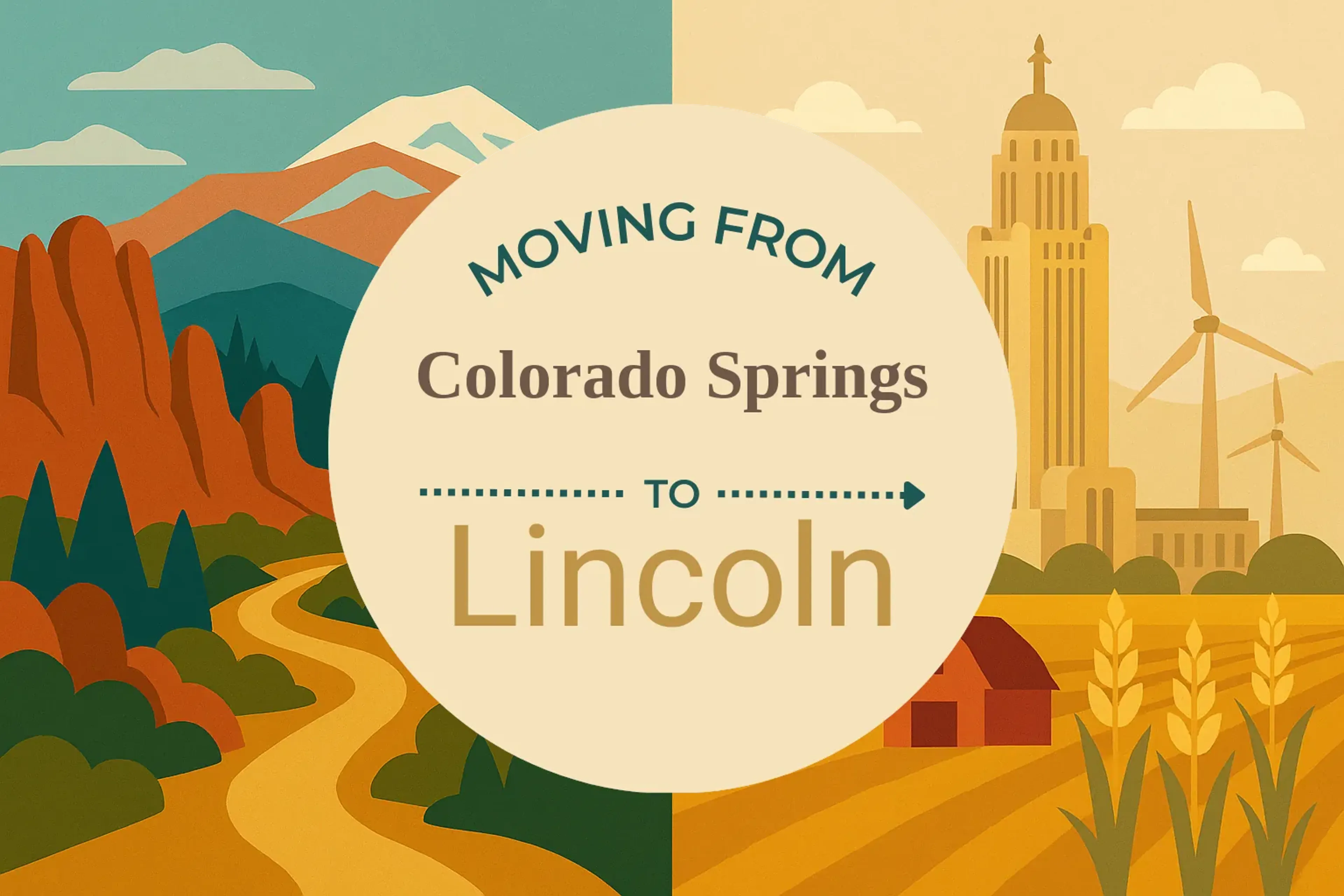 Side-by-side comparison of Colorado Springs to Lincoln moving companies