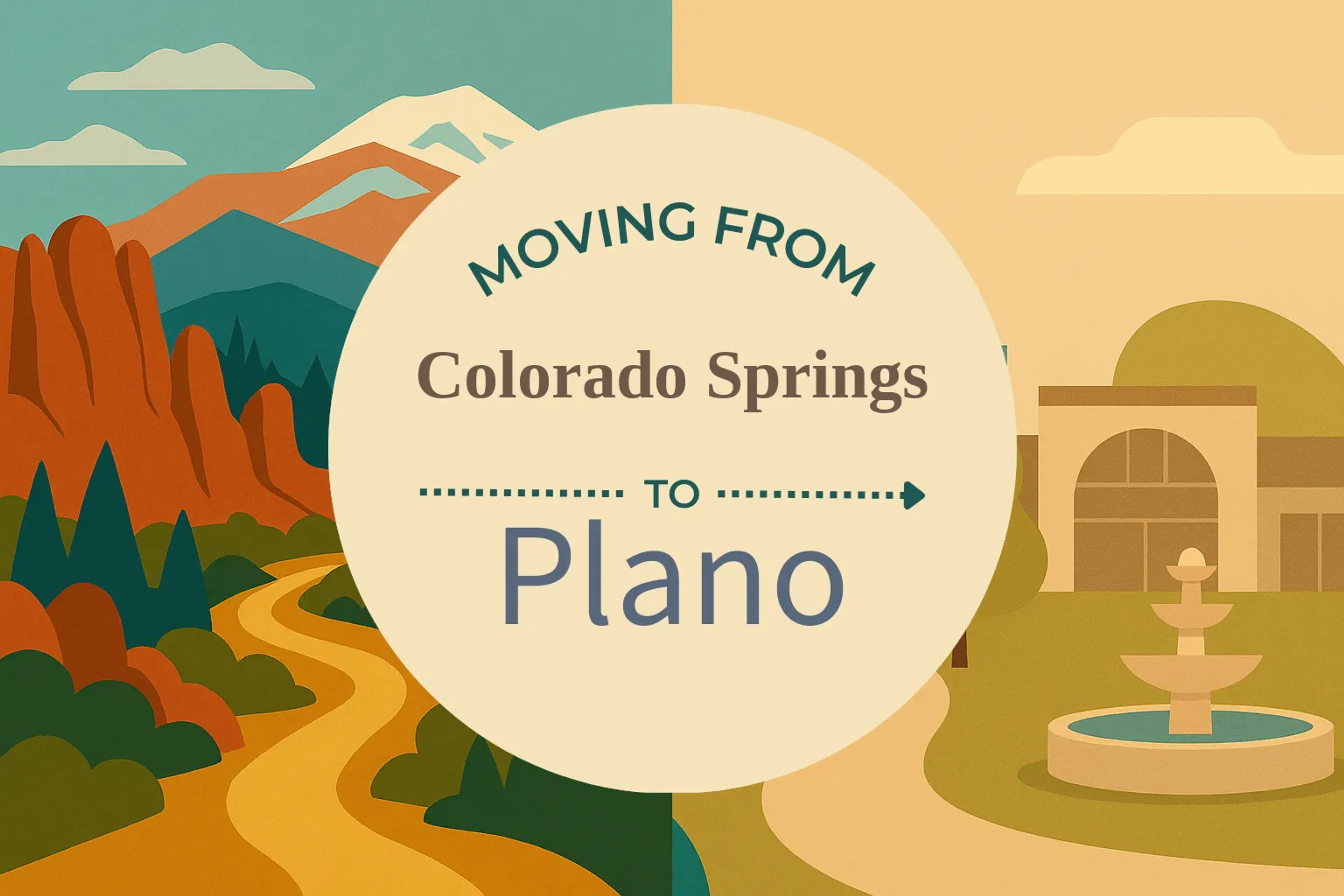 Side-by-side comparison of Colorado Springs to Plano moving companies