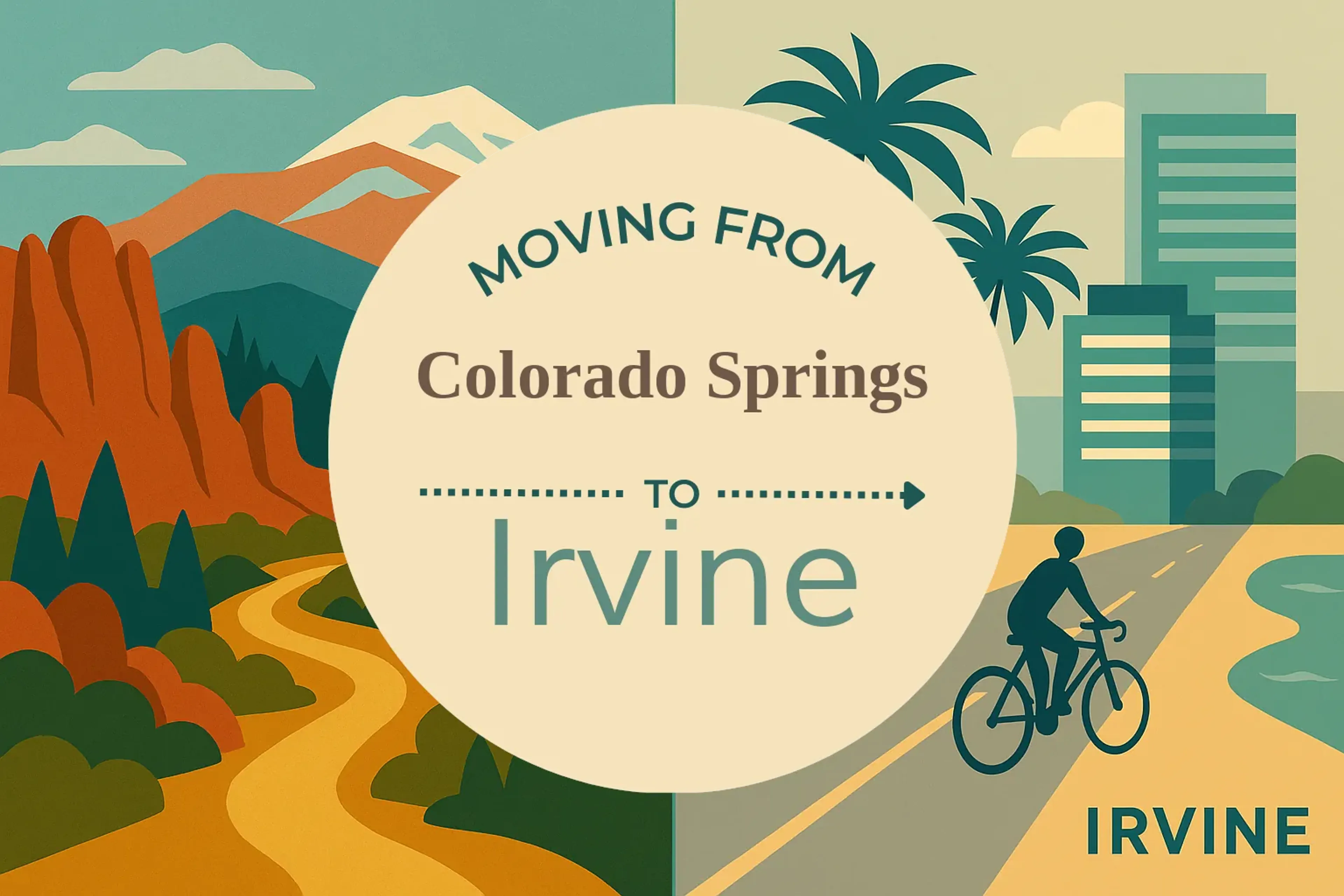 Side-by-side comparison of Colorado Springs to Irvine moving companies