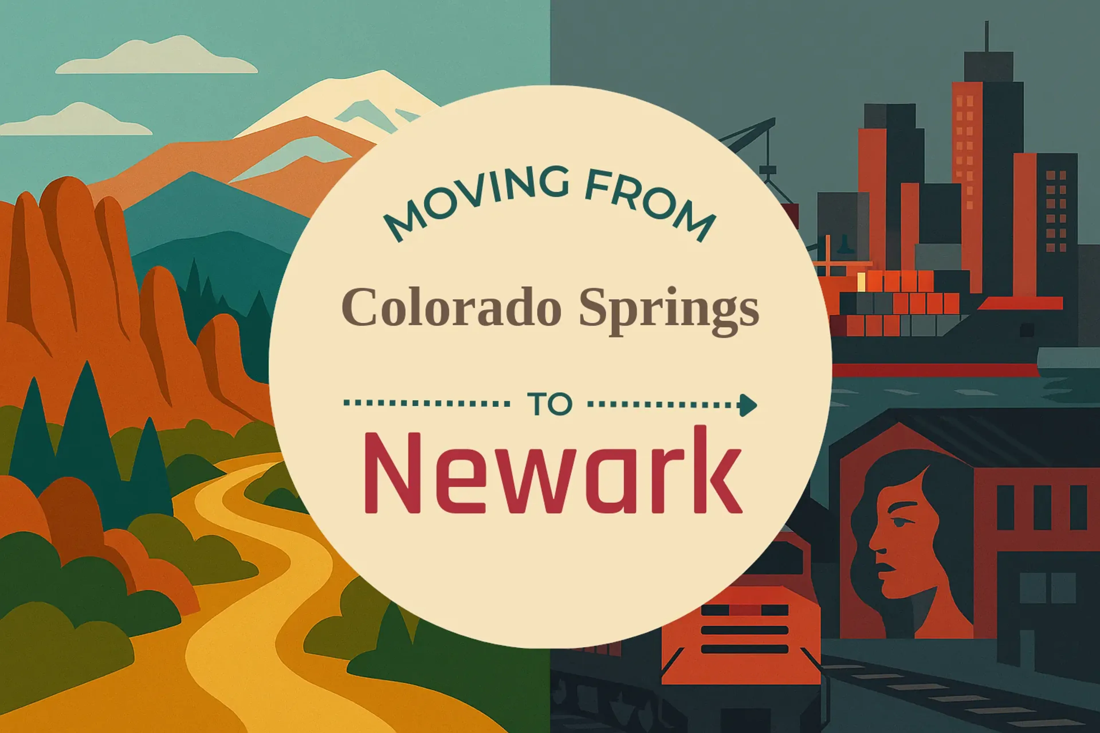 Side-by-side comparison of Colorado Springs to Newark moving companies