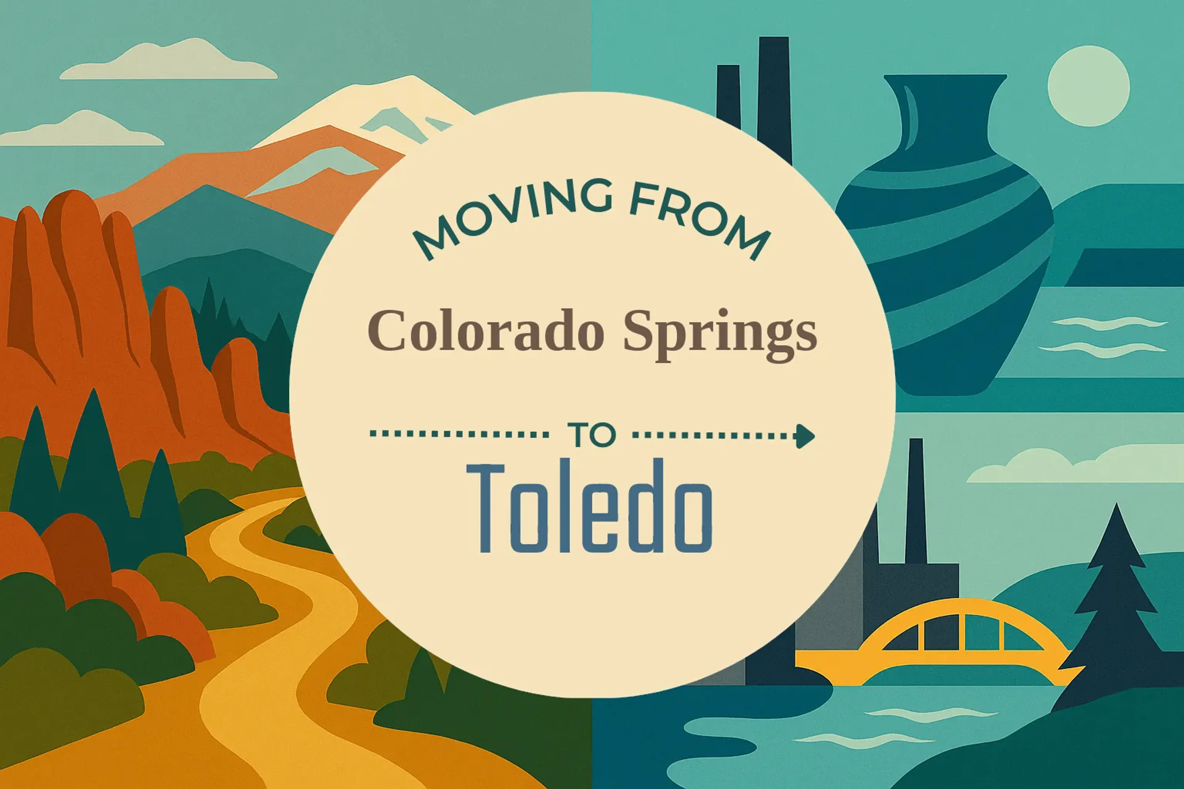 Side-by-side comparison of Colorado Springs to Toledo moving companies