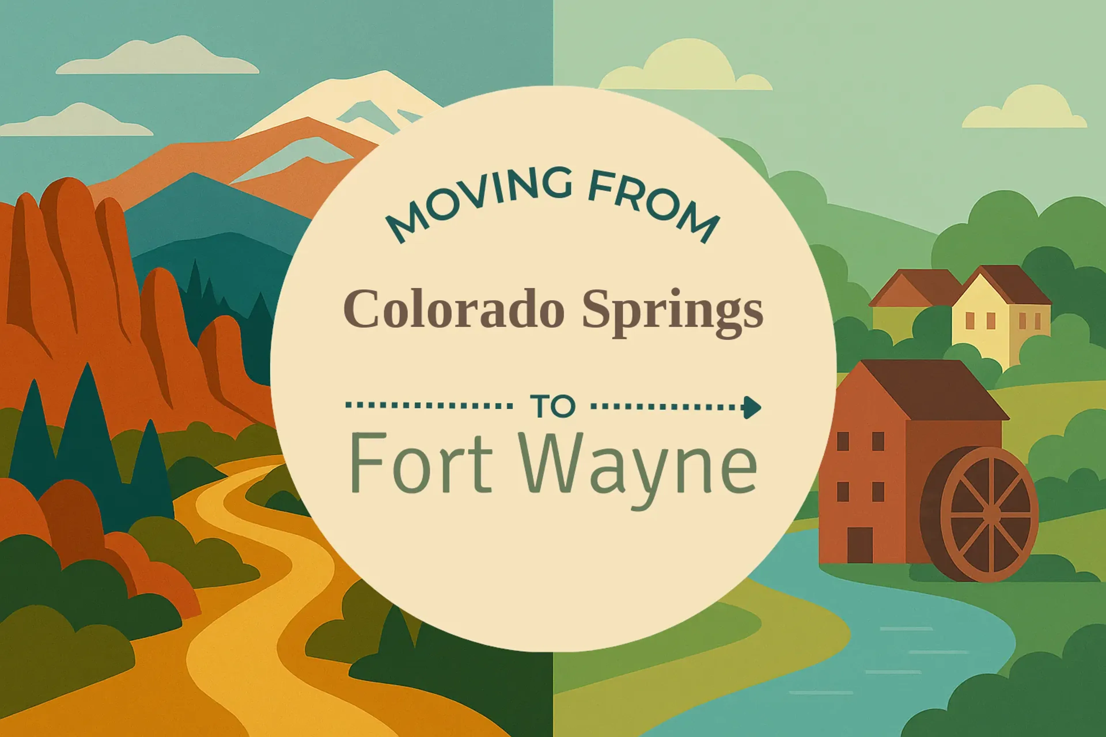 Side-by-side comparison of Colorado Springs to Fort Wayne moving companies