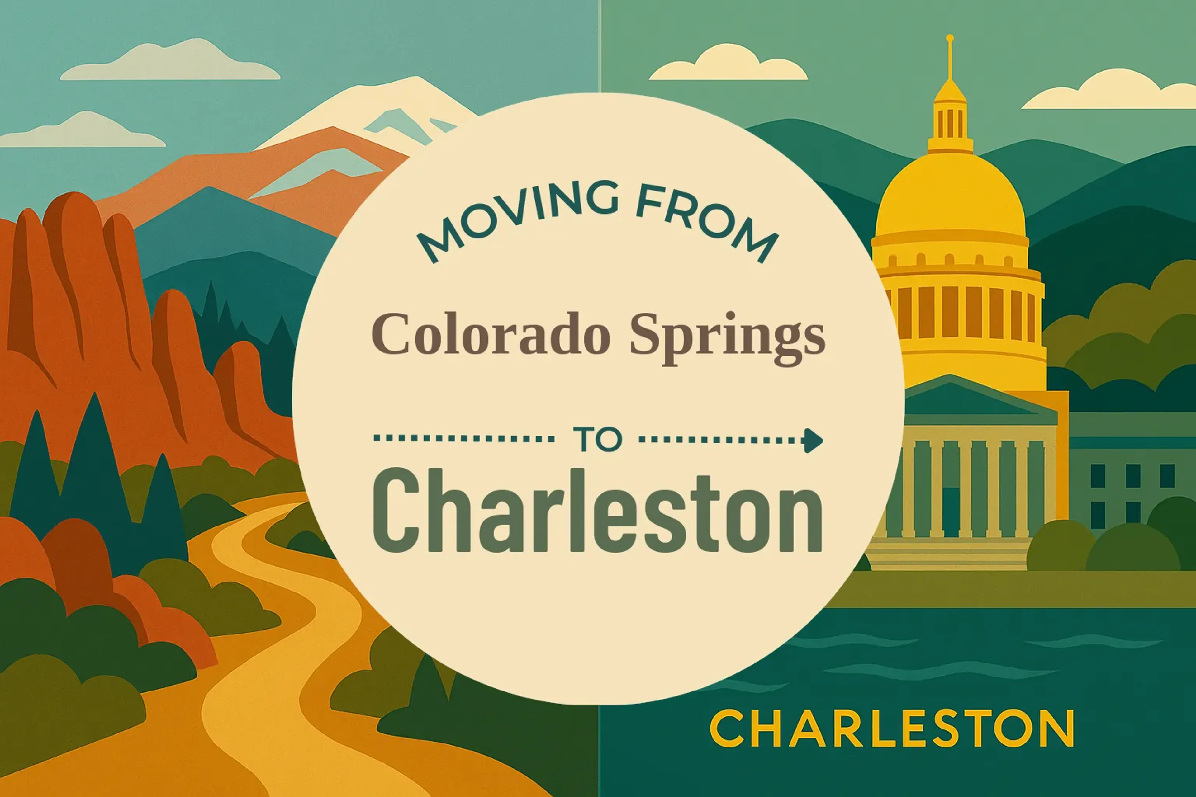 Side-by-side comparison of Colorado Springs to Charleston moving companies