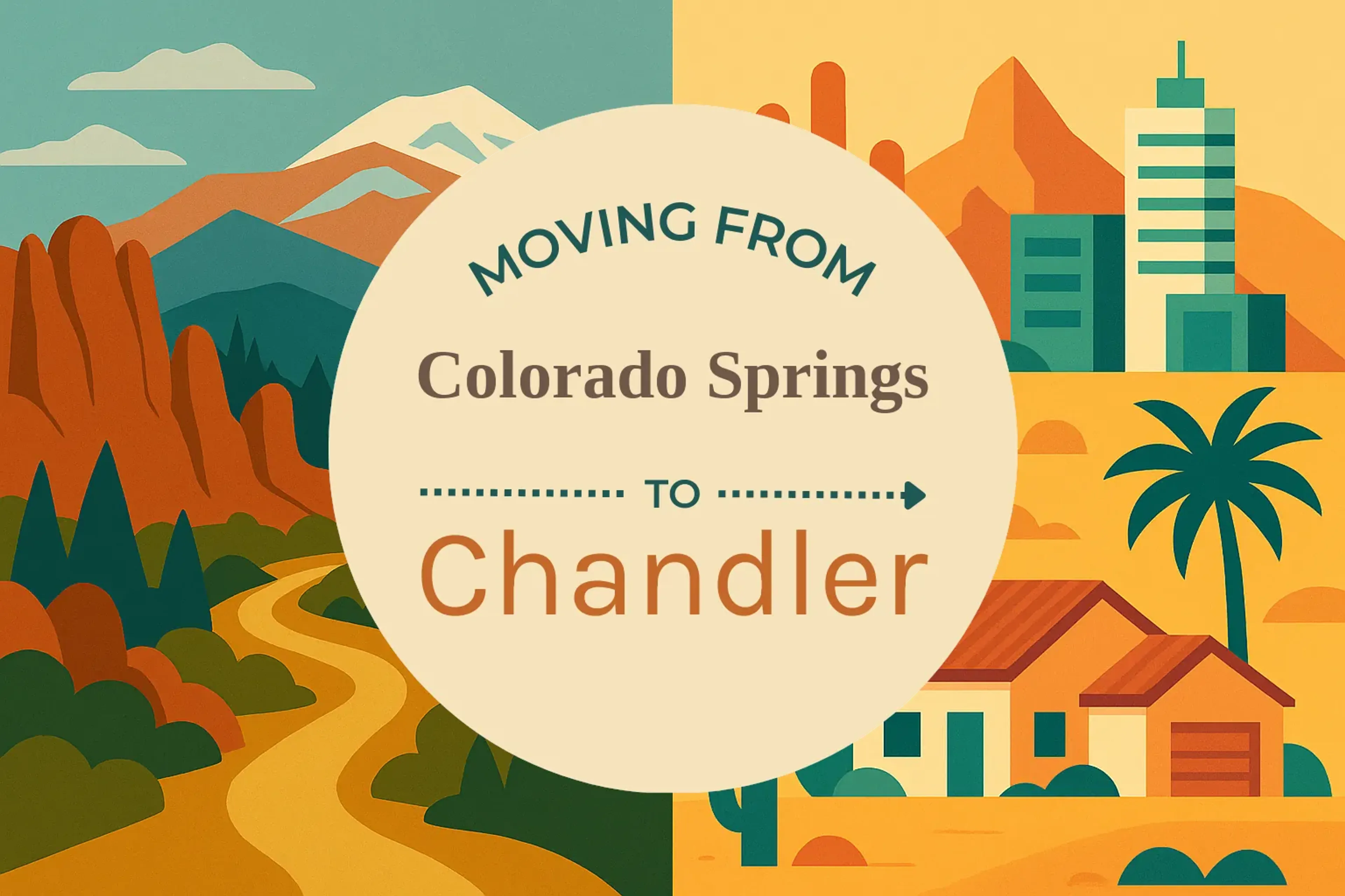 Side-by-side comparison of Colorado Springs to Chandler moving companies