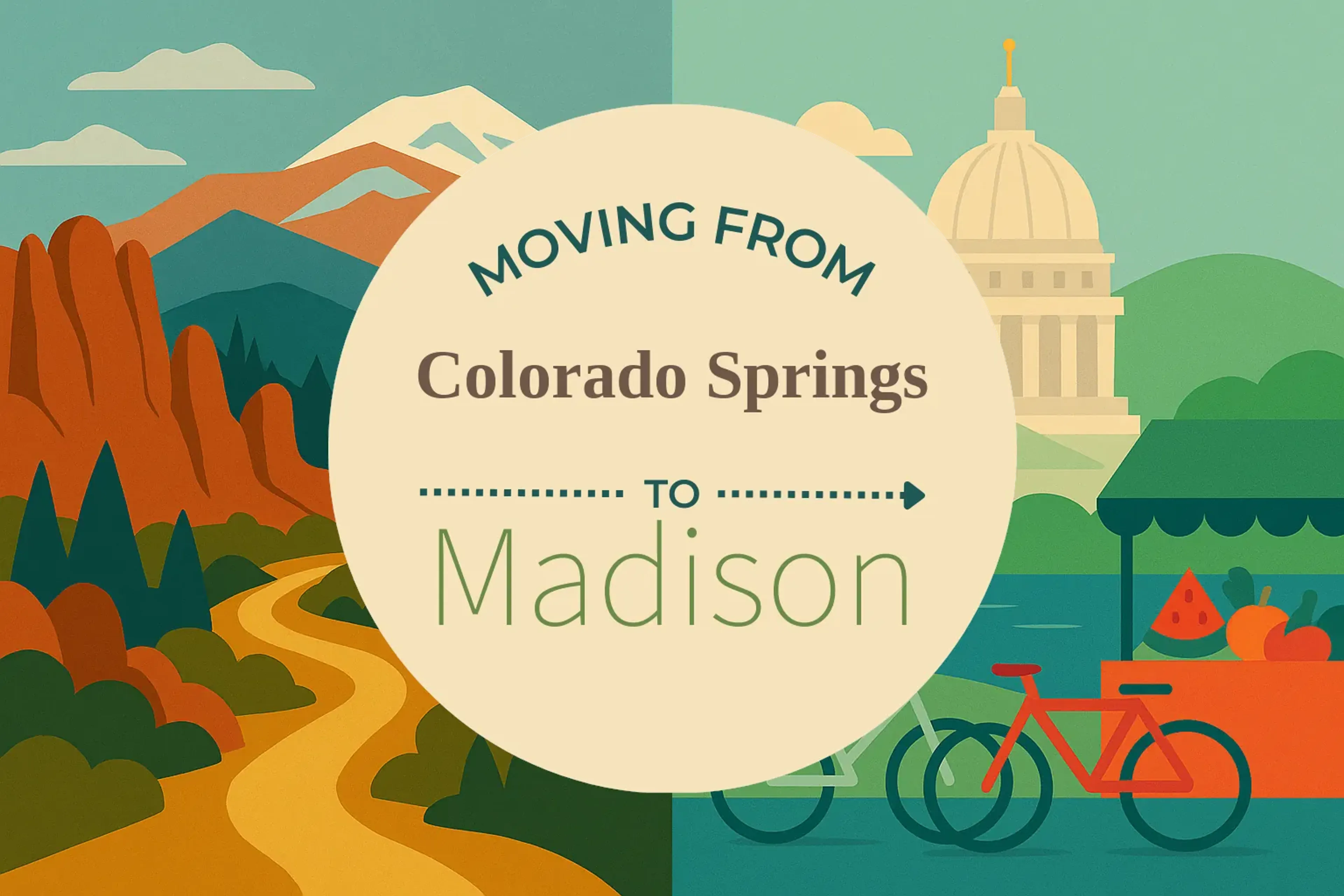 Side-by-side comparison of Colorado Springs to Madison moving companies