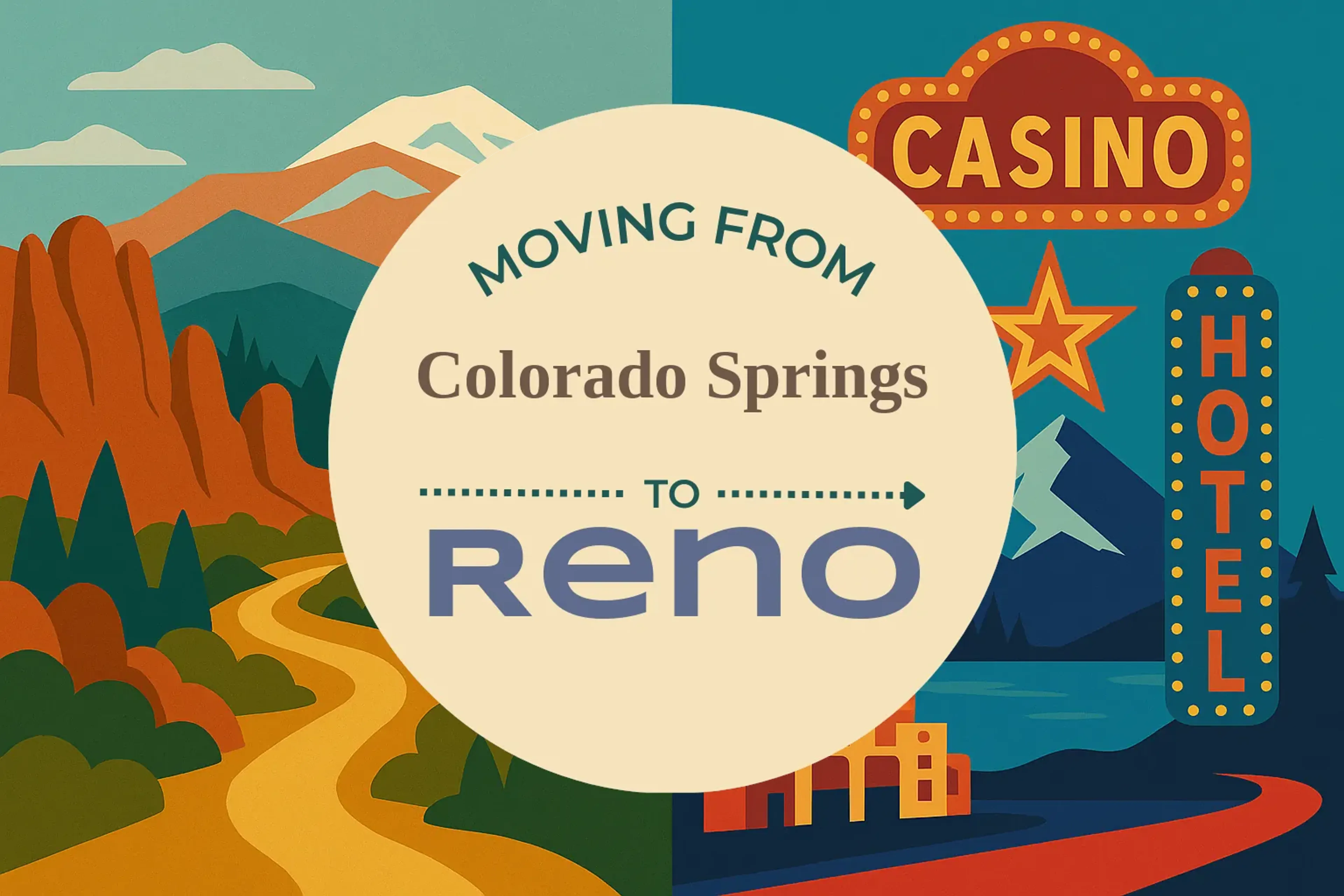 Side-by-side comparison of Colorado Springs to Reno moving companies