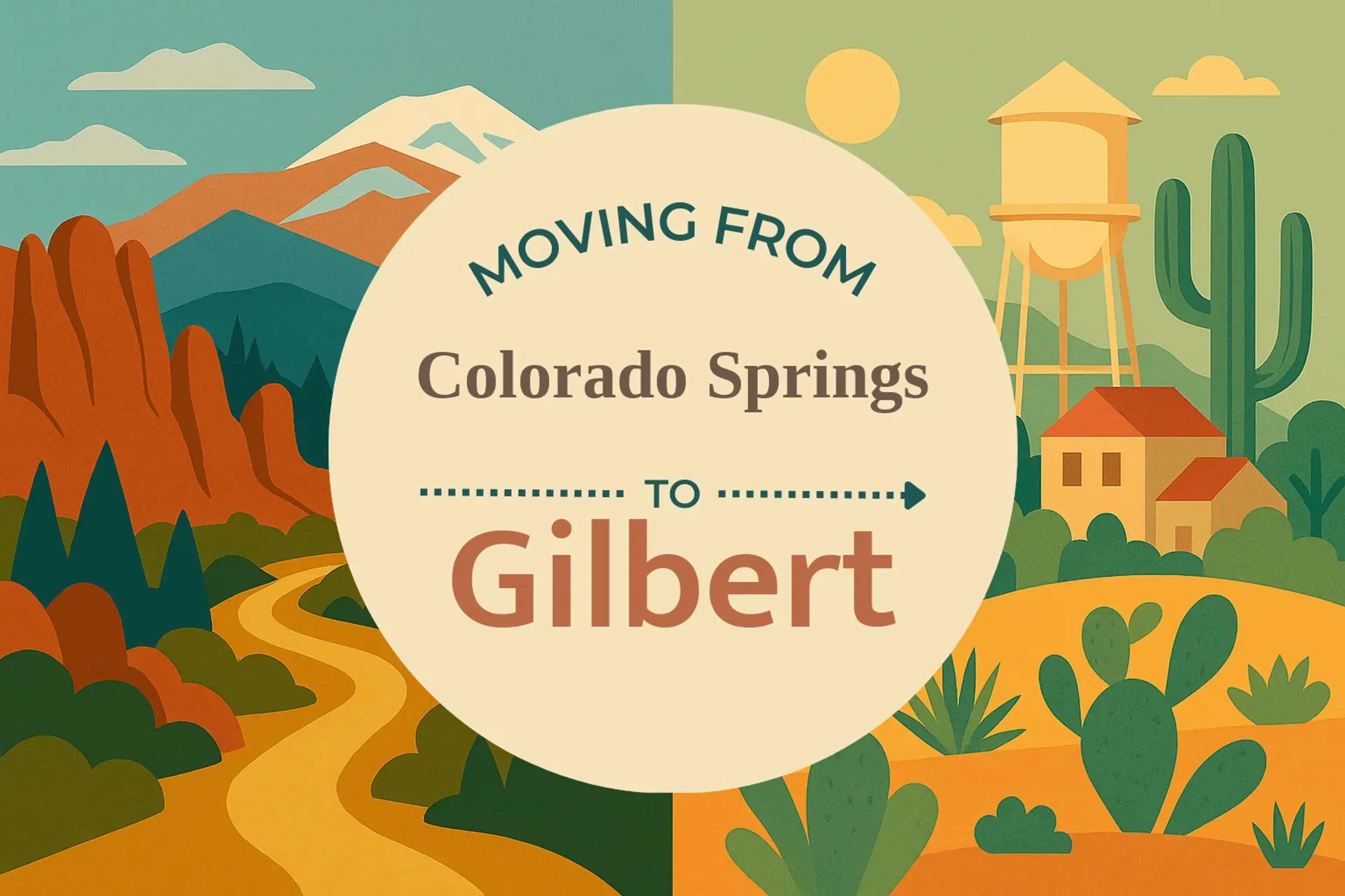 Side-by-side comparison of Colorado Springs to Gilbert moving companies