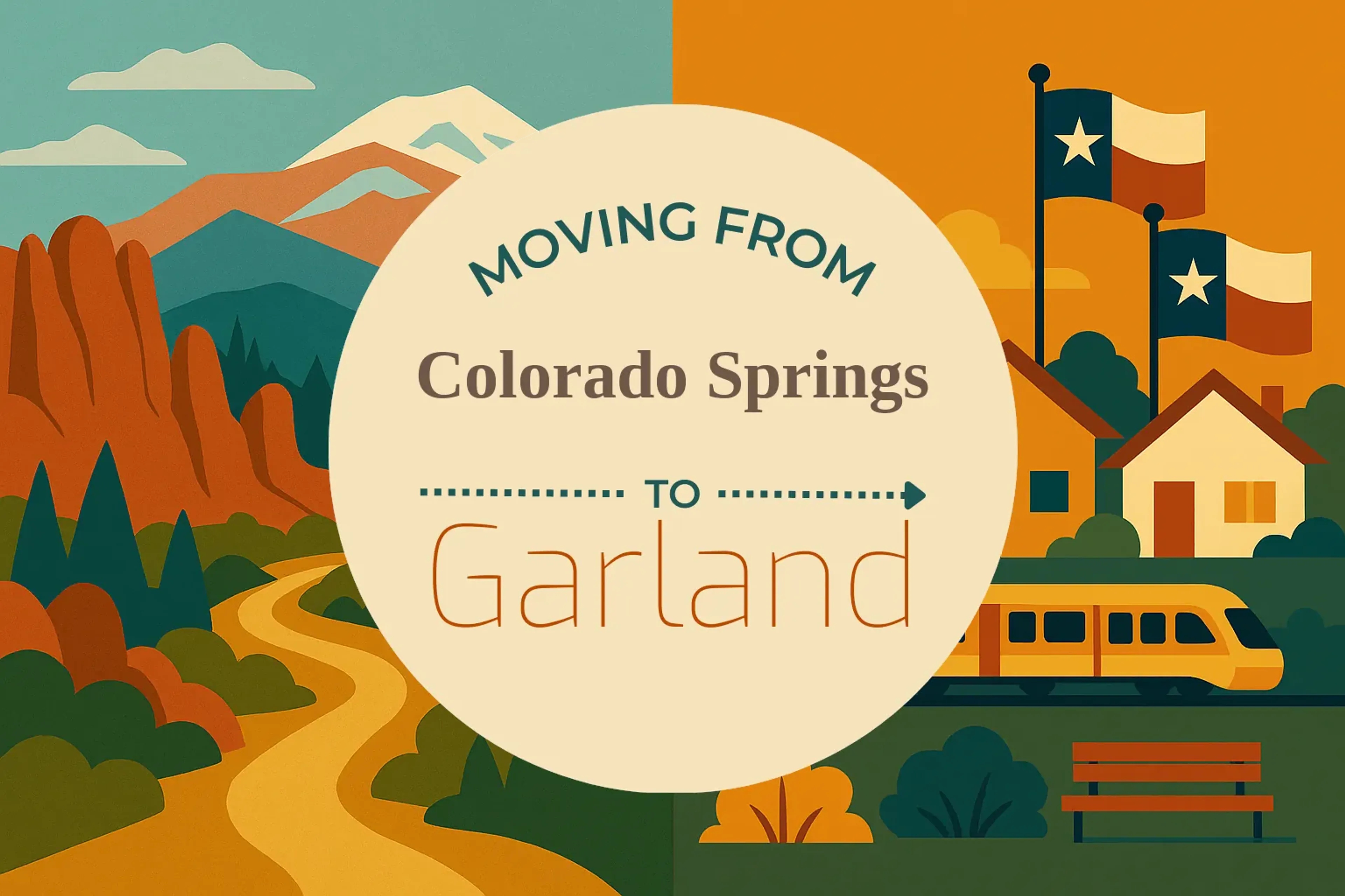 Side-by-side comparison of Colorado Springs to Garland moving companies