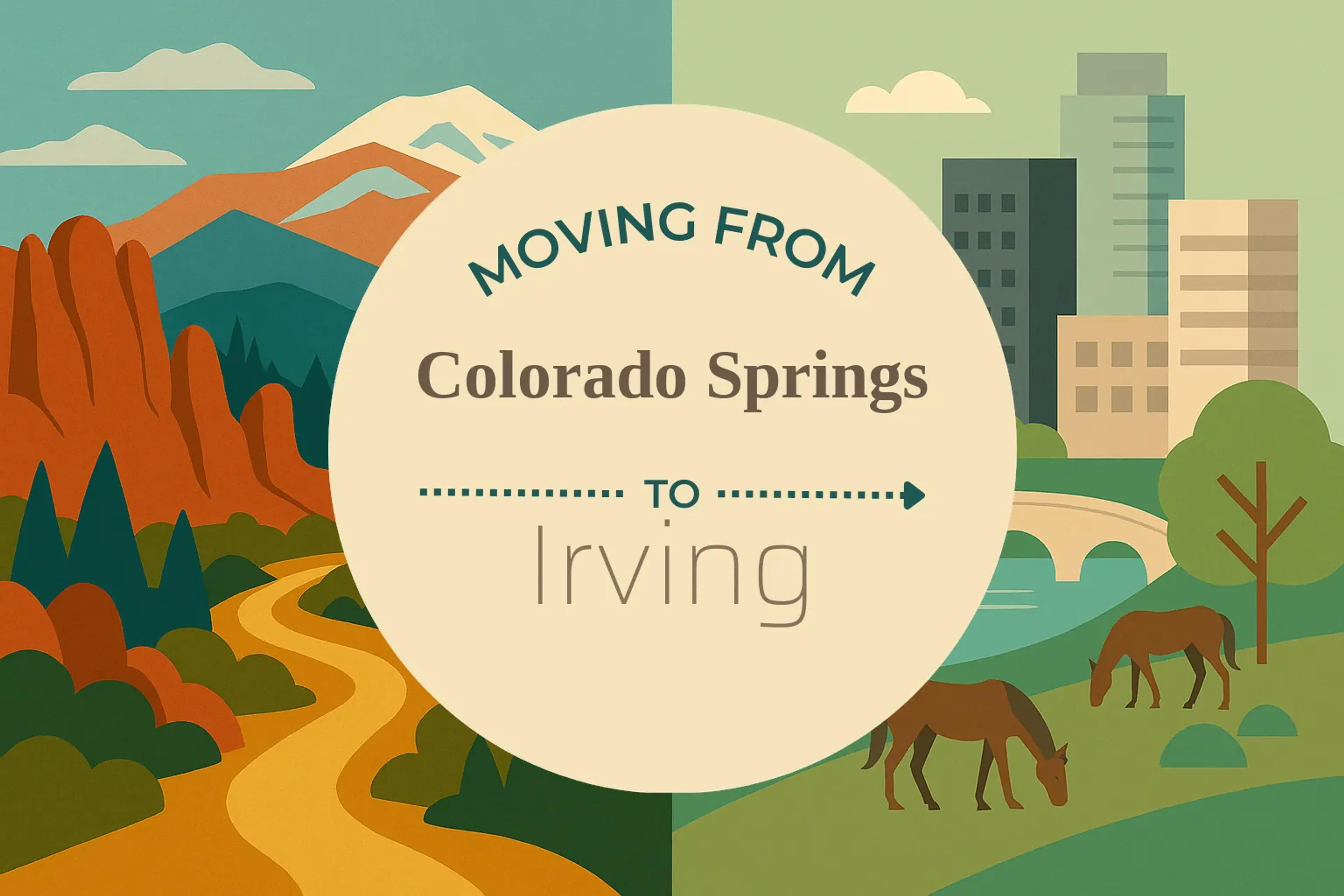 Side-by-side comparison of Colorado Springs to Irving moving companies