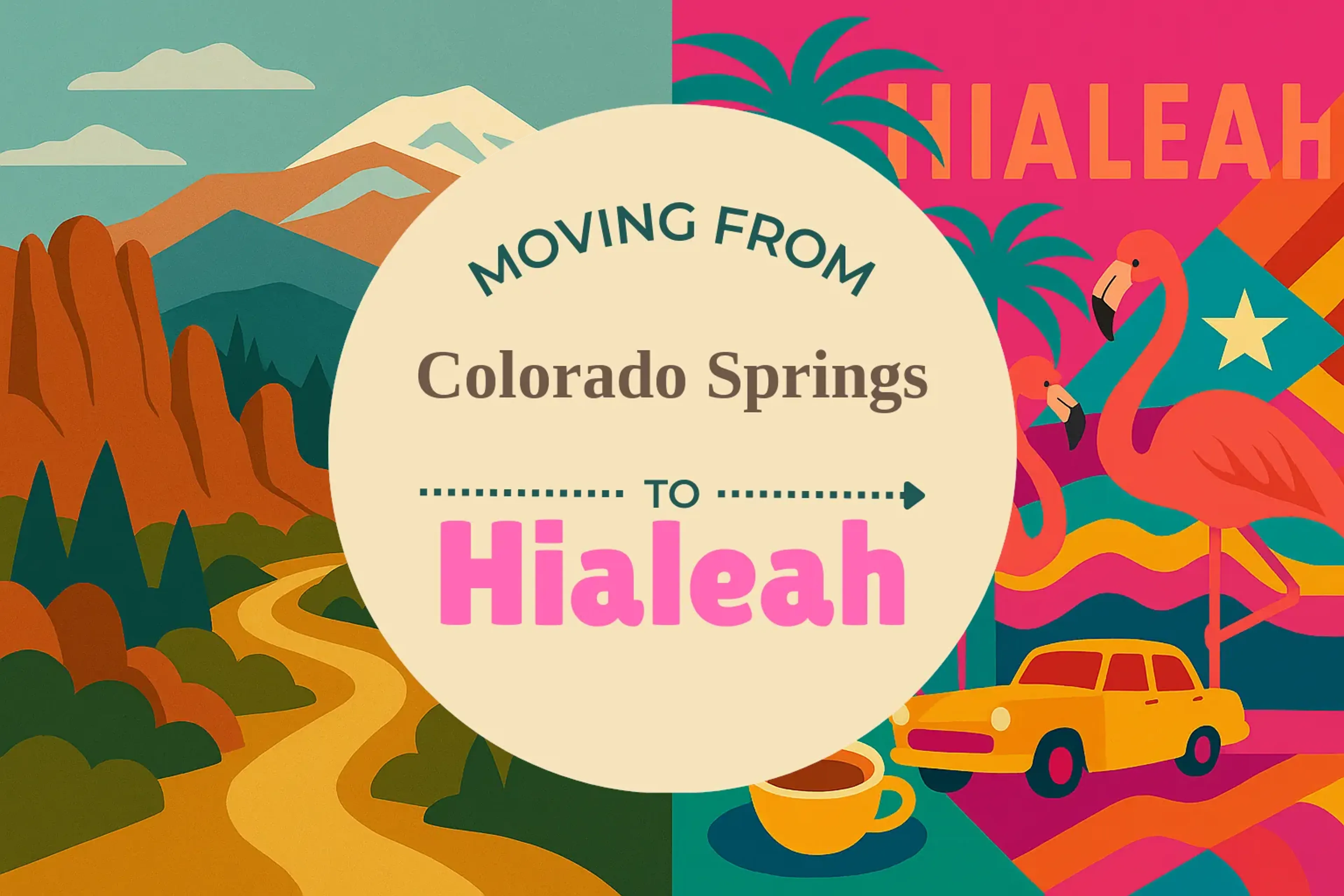 Side-by-side comparison of Colorado Springs to Hialeah moving companies