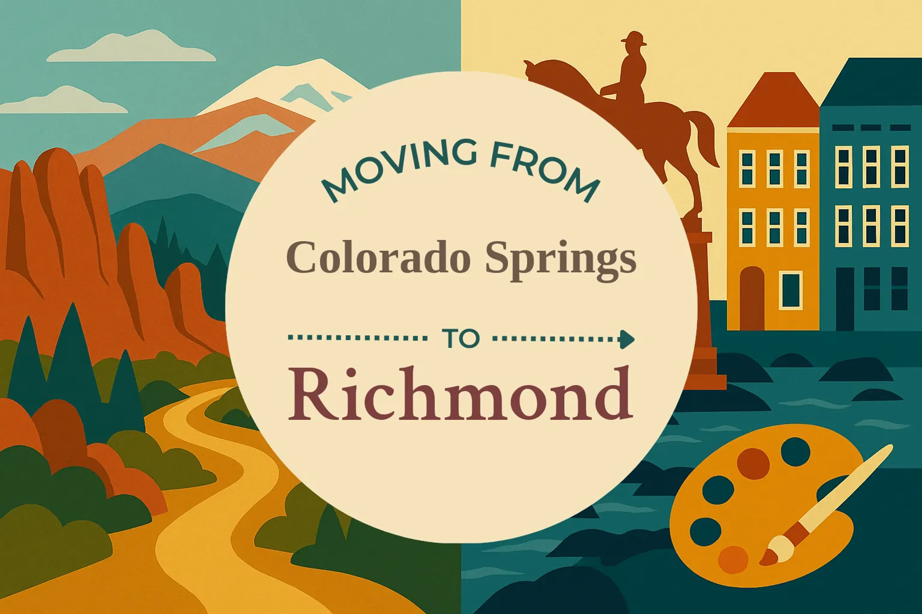 Side-by-side comparison of Colorado Springs to Richmond moving companies