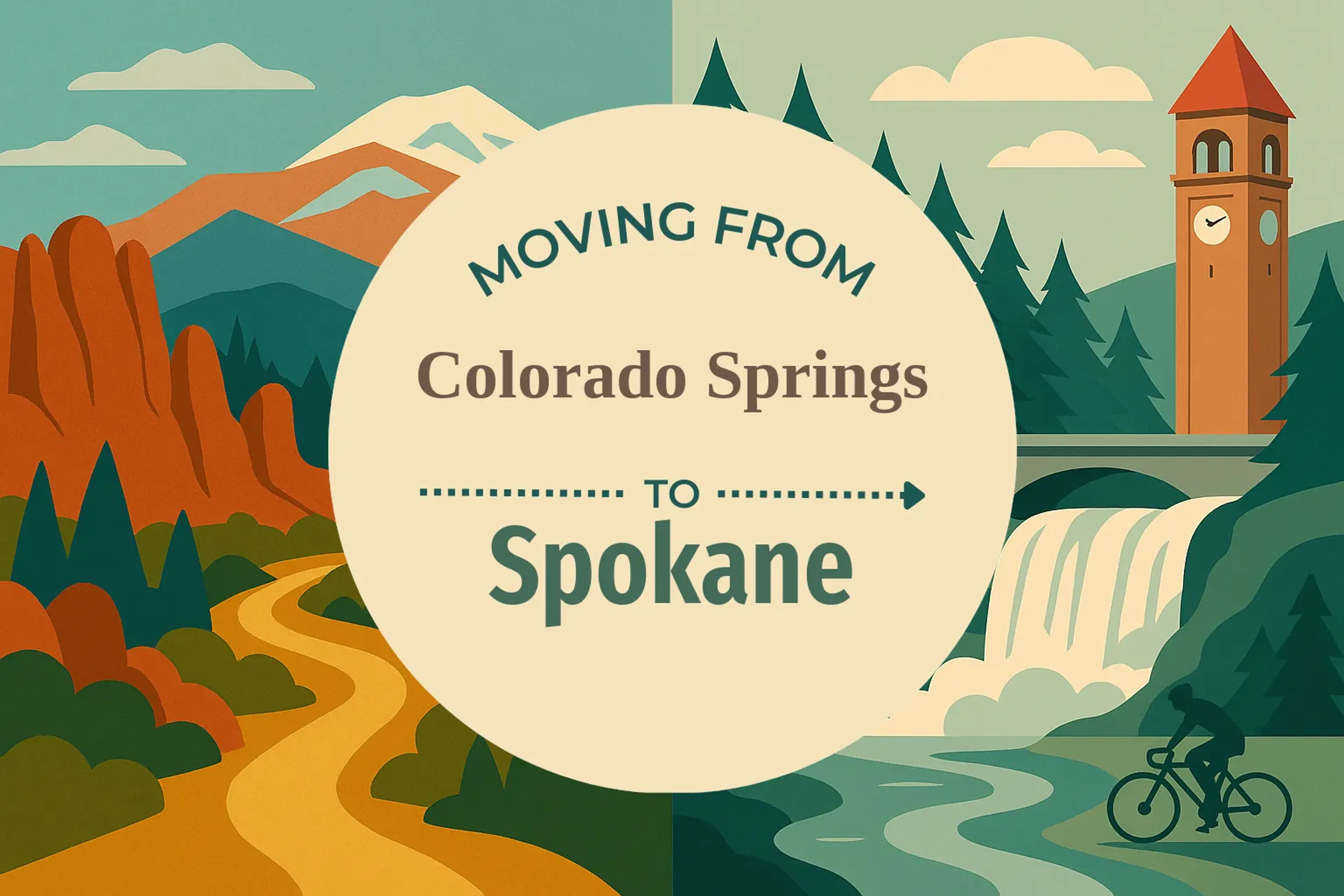 Side-by-side comparison of Colorado Springs to Spokane moving companies
