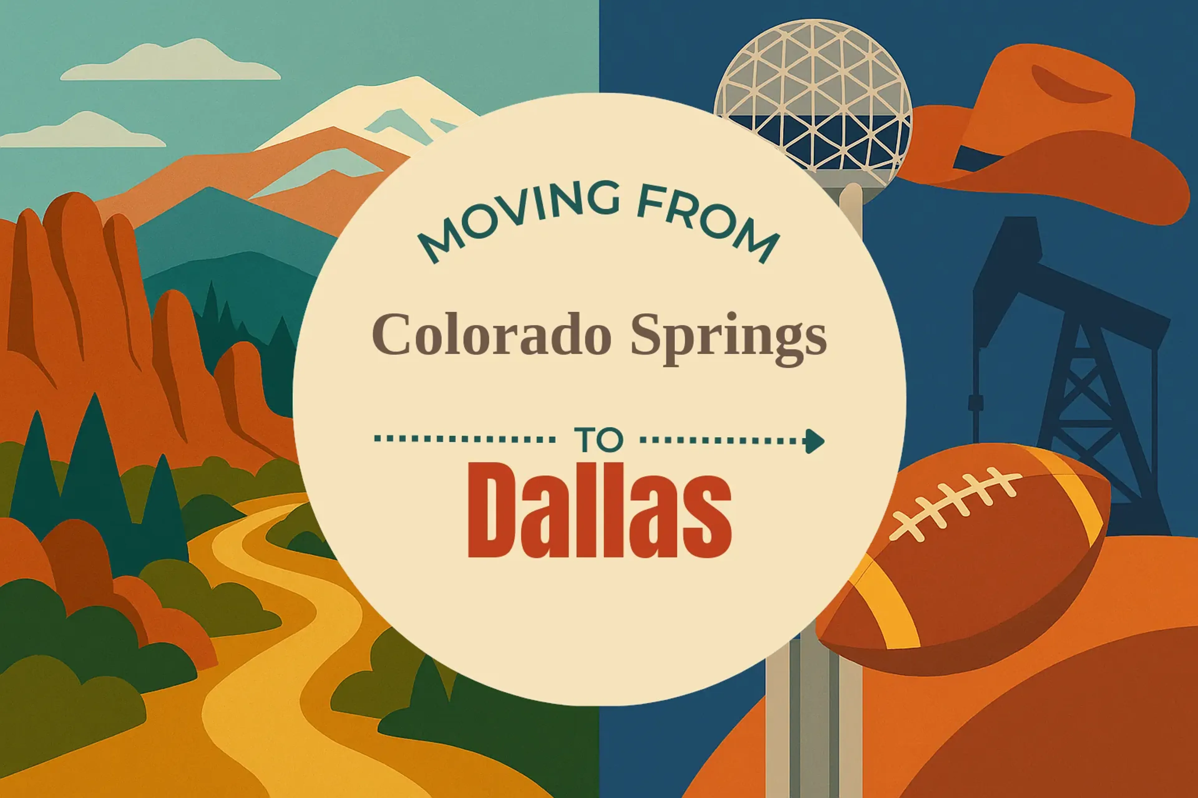 Side-by-side comparison of Colorado Springs to Dallas moving companies