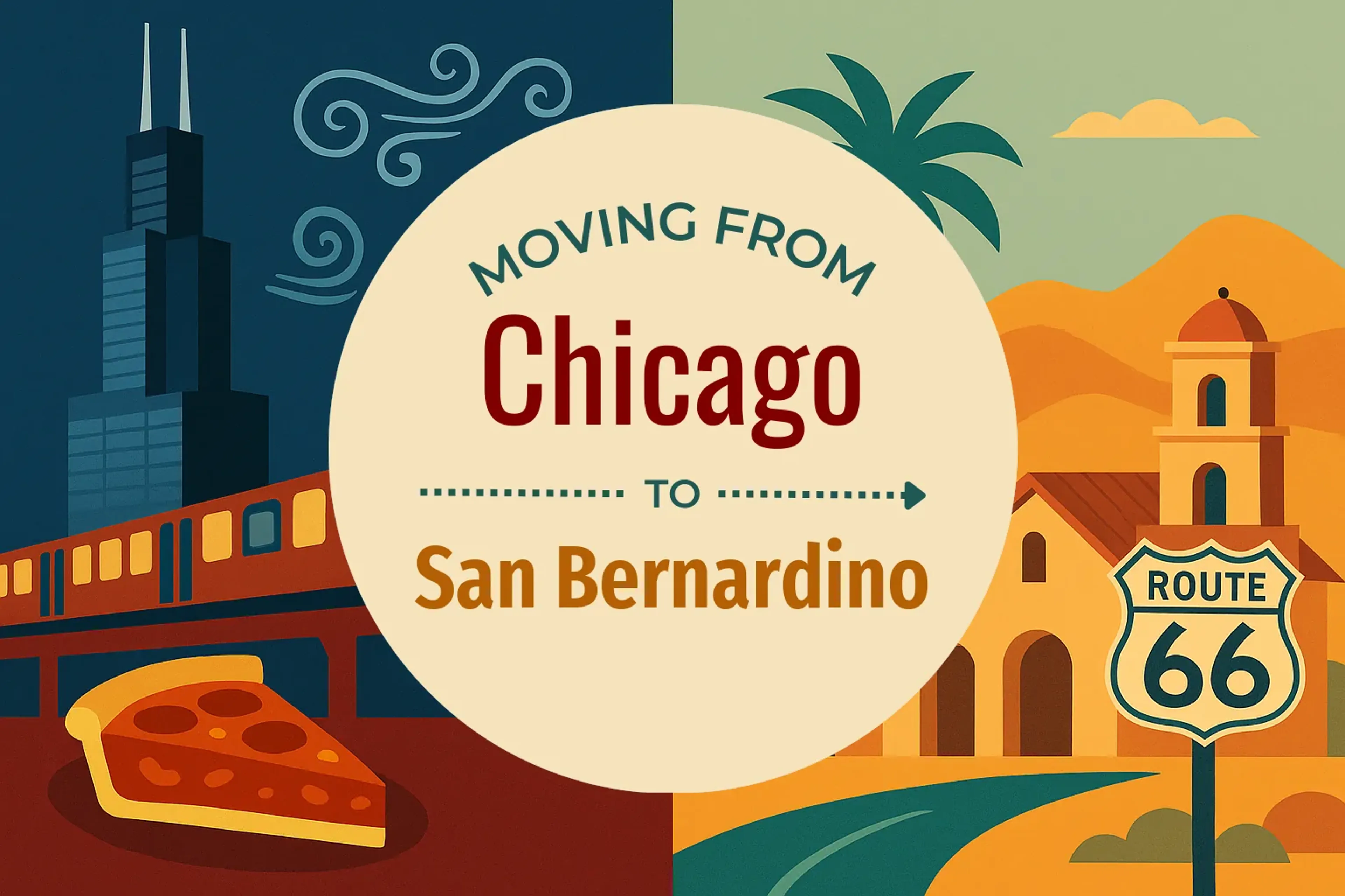 Side-by-side comparison of Chicago to San Bernardino moving companies