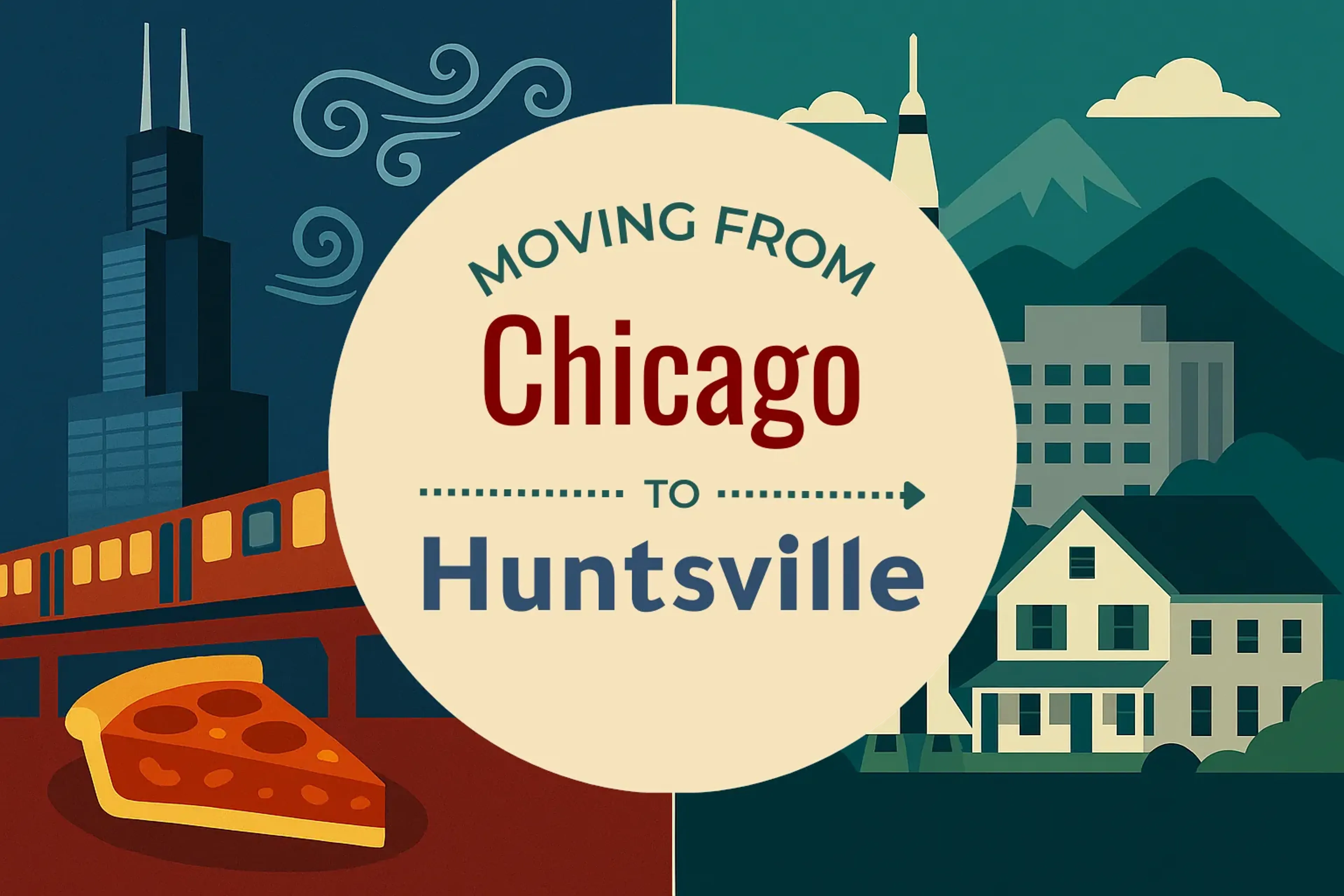 Side-by-side comparison of Chicago to Huntsville moving companies