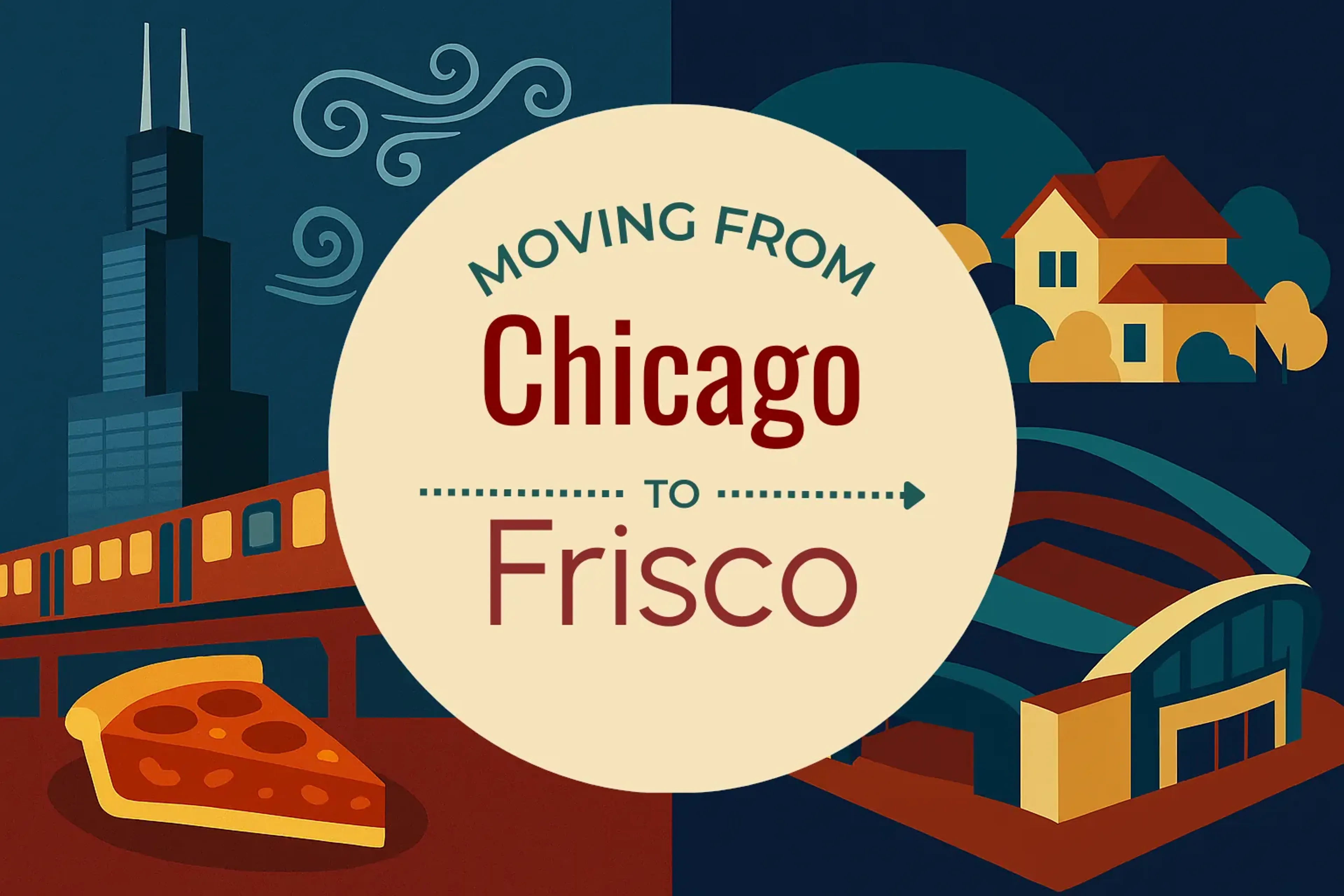 Side-by-side comparison of Chicago to Frisco moving companies