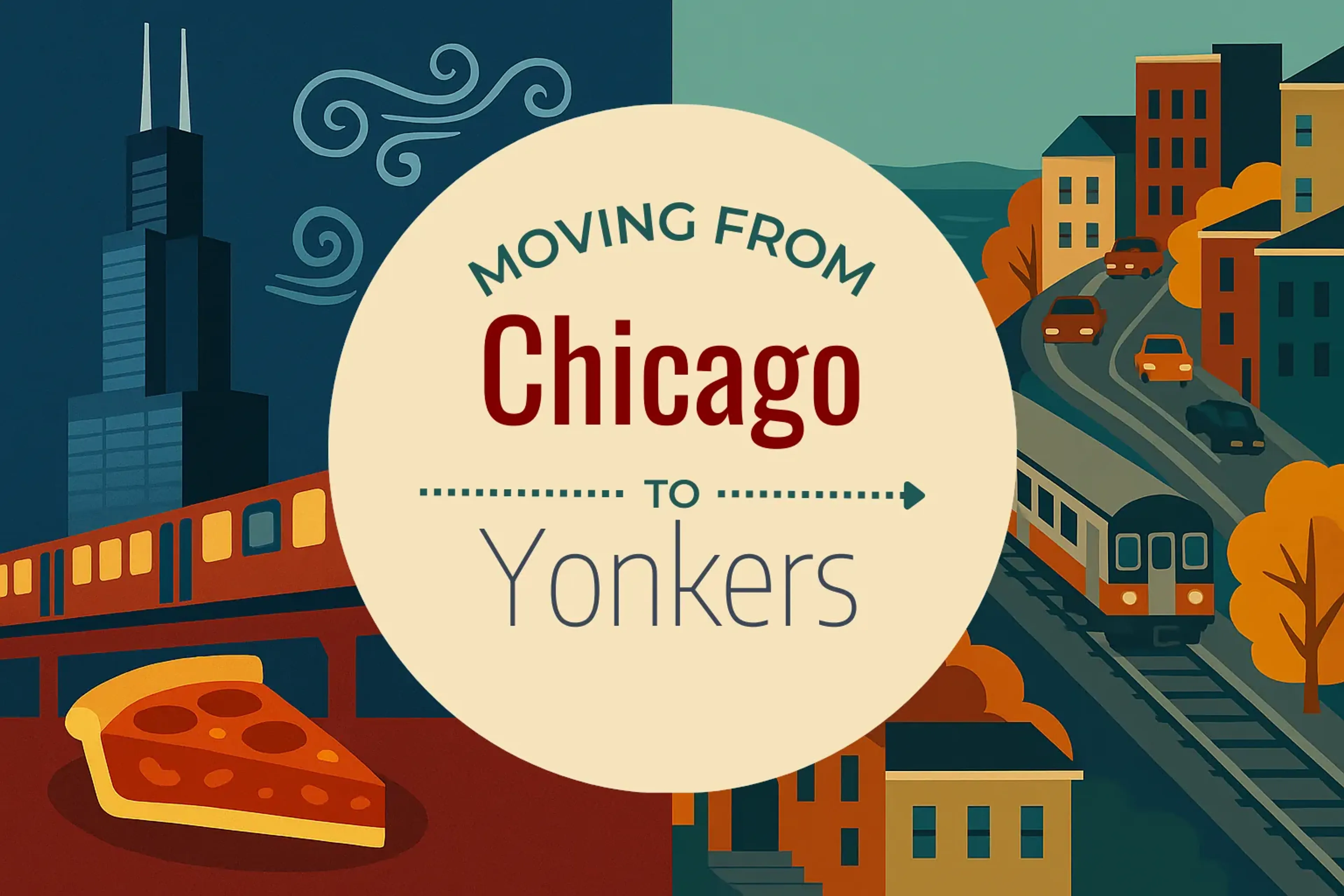 Side-by-side comparison of Chicago to Yonkers moving companies