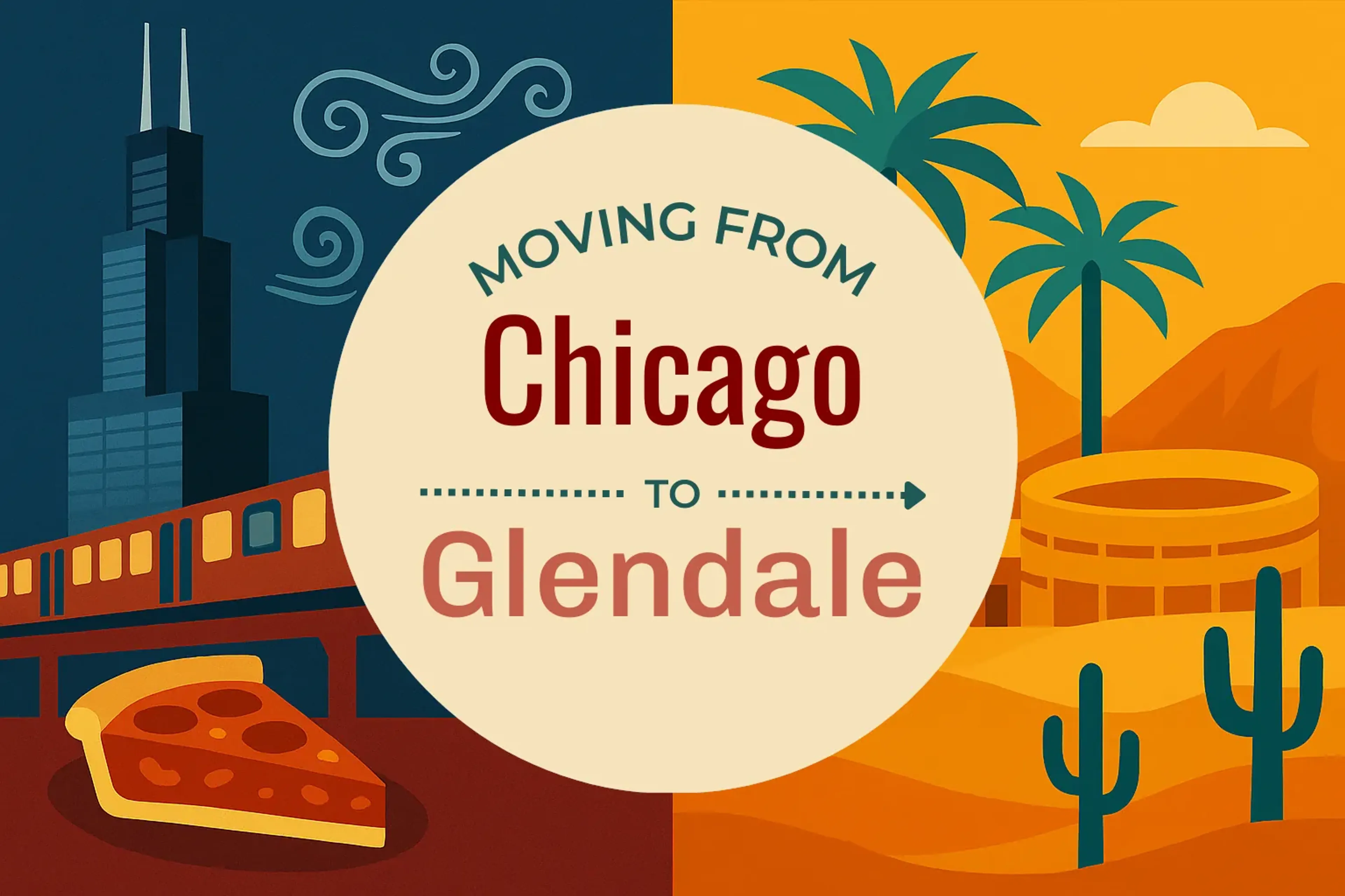 Side-by-side comparison of Chicago to Glendale moving companies