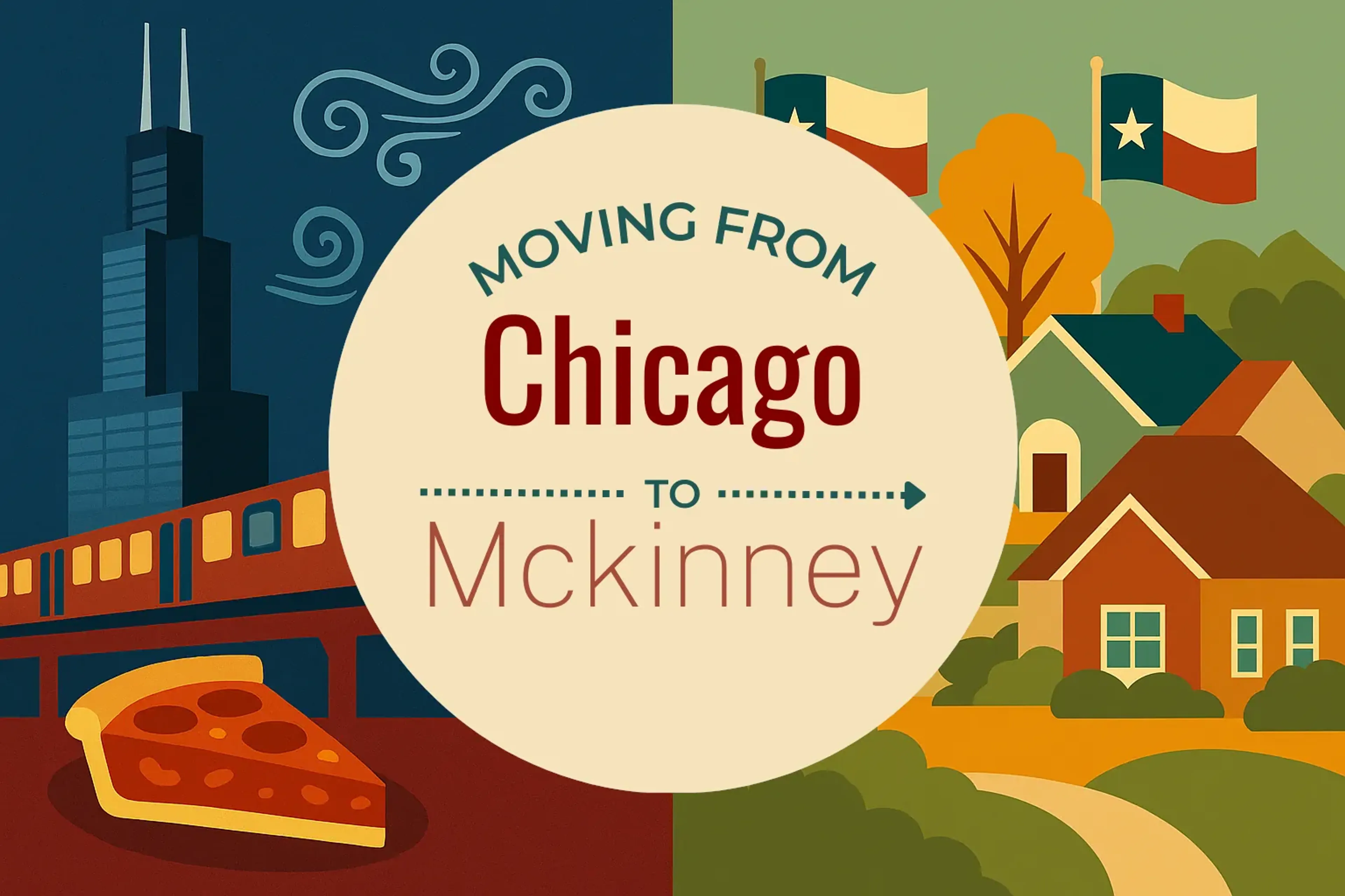 Side-by-side comparison of Chicago to Mckinney moving companies
