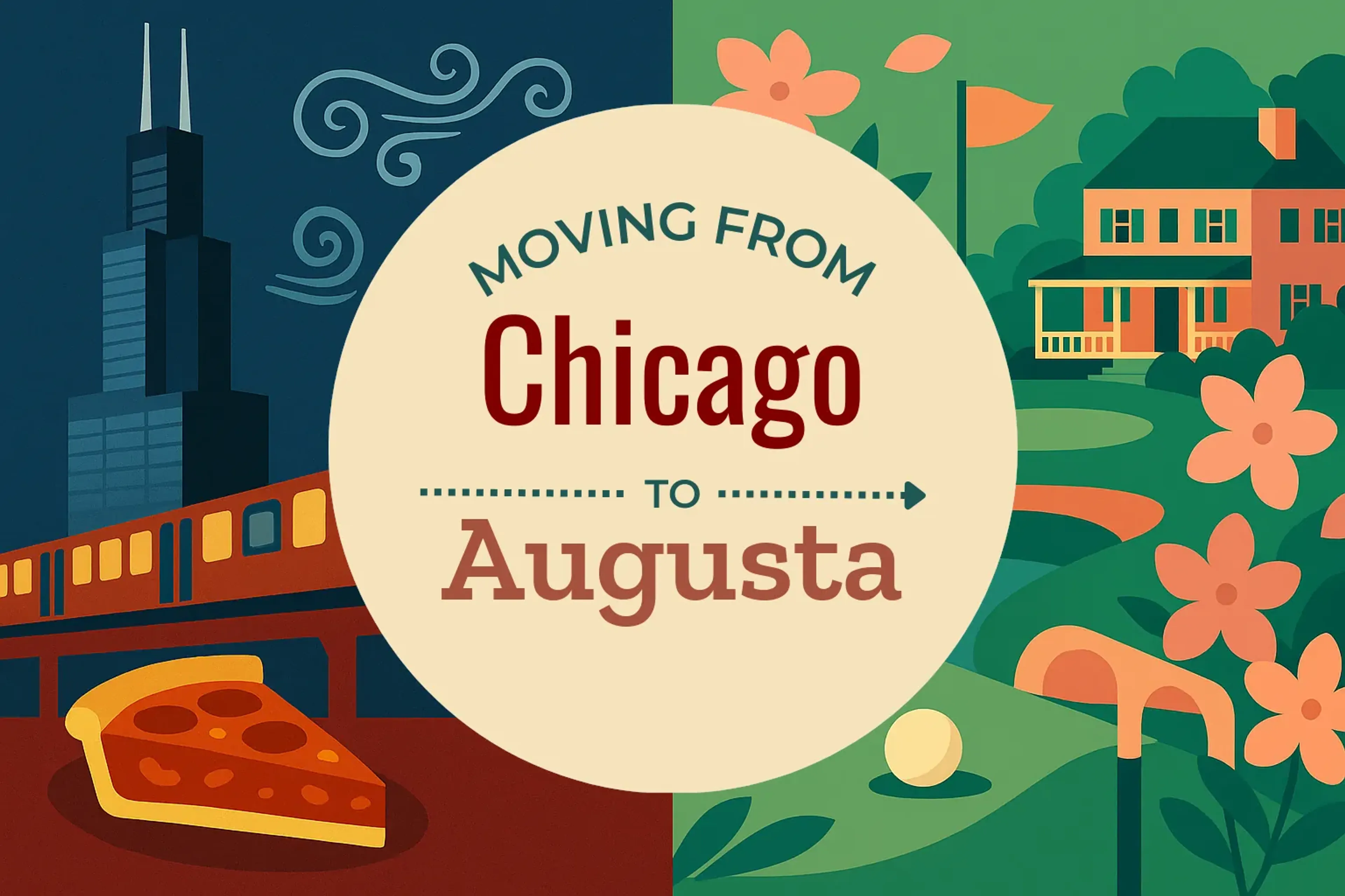 Side-by-side comparison of Chicago to Augusta moving companies