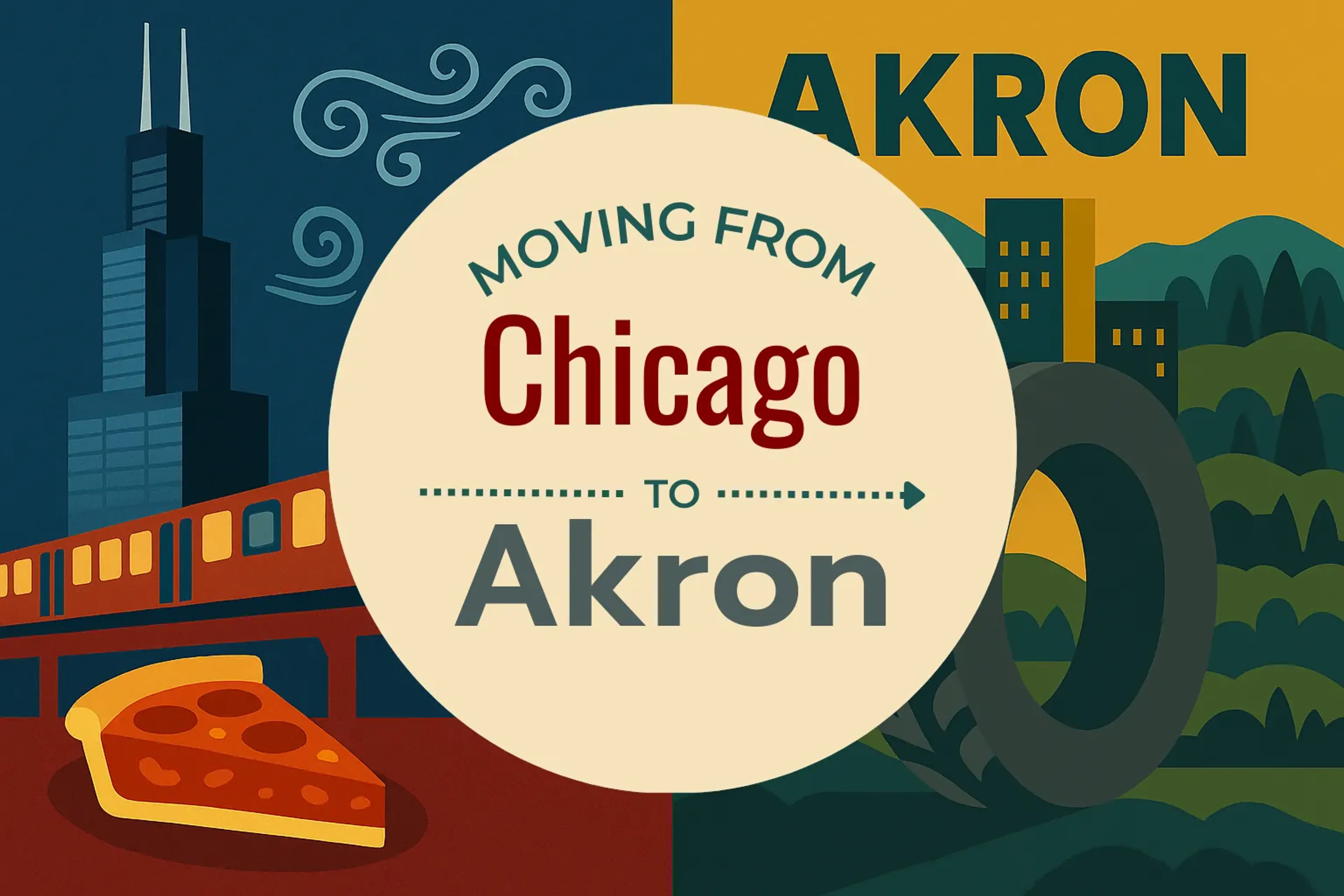 Side-by-side comparison of Chicago to Akron moving companies