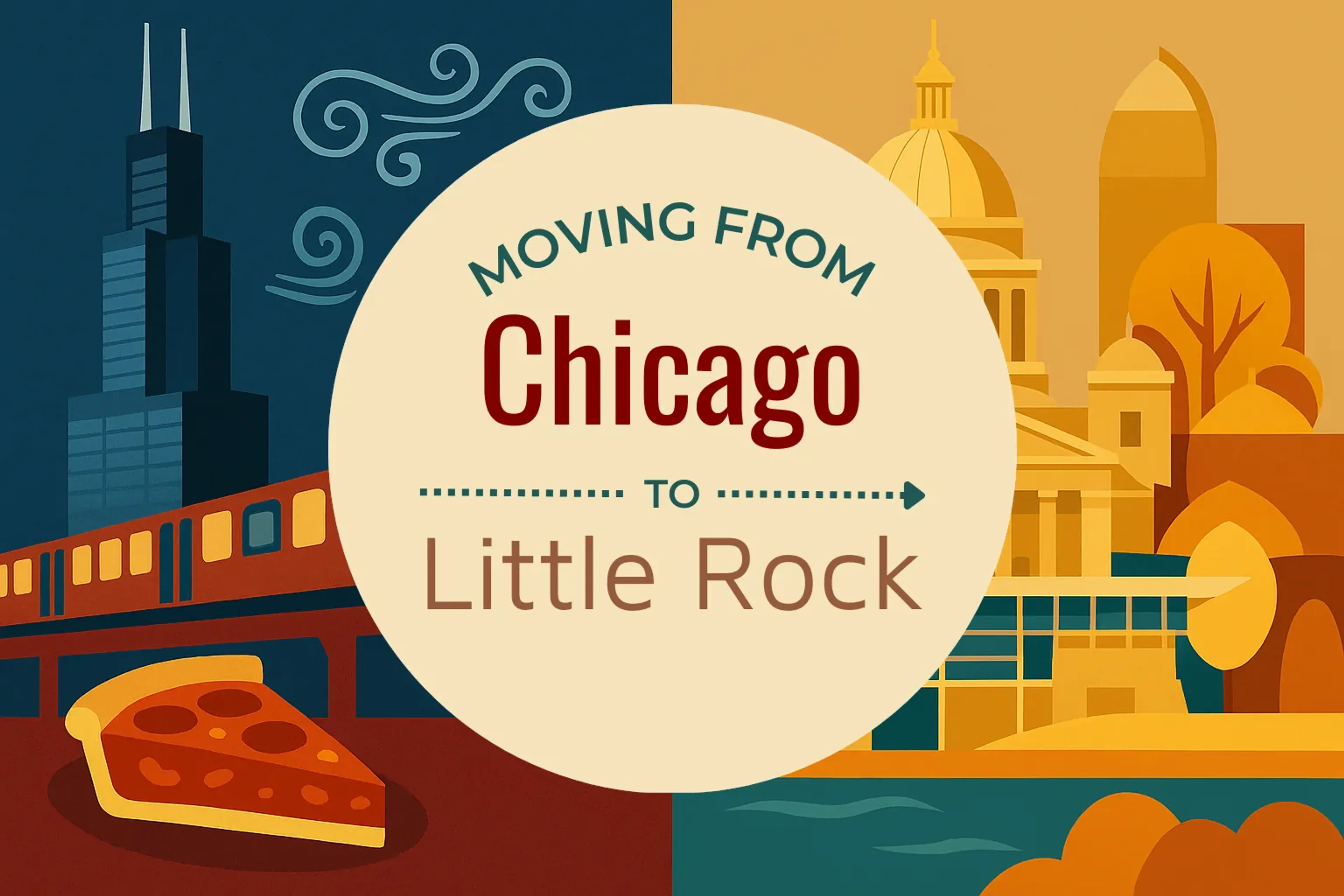 Side-by-side comparison of Chicago to Little Rock moving companies