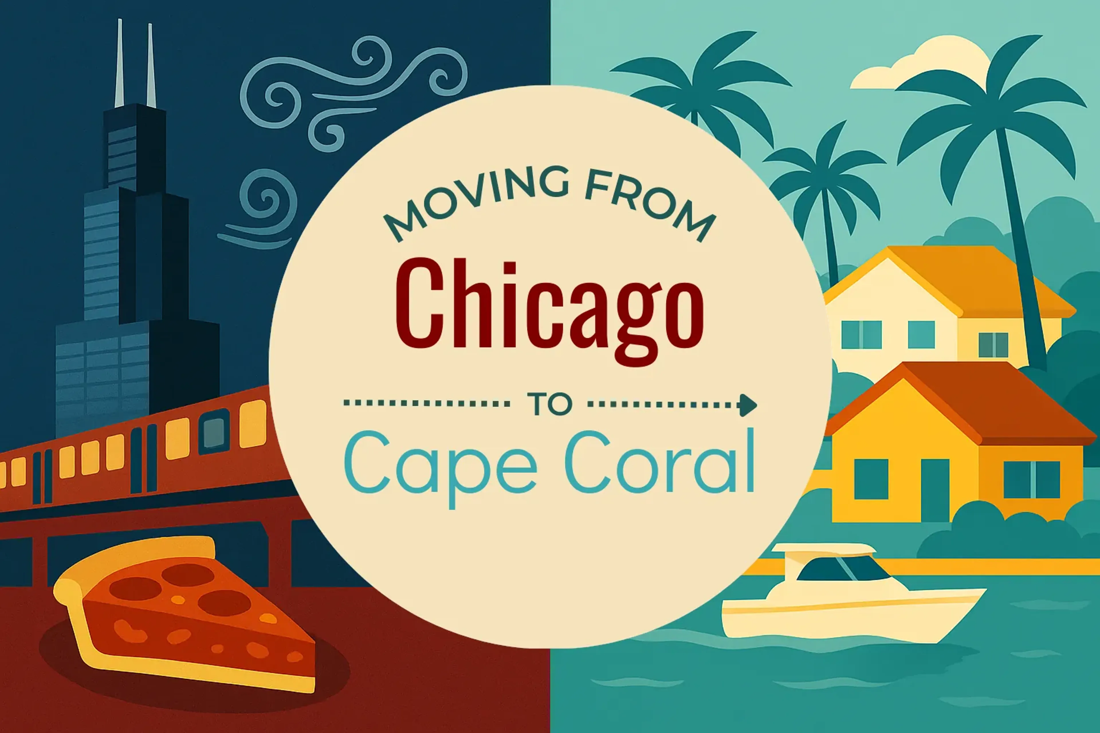 Side-by-side comparison of Chicago to Cape Coral moving companies