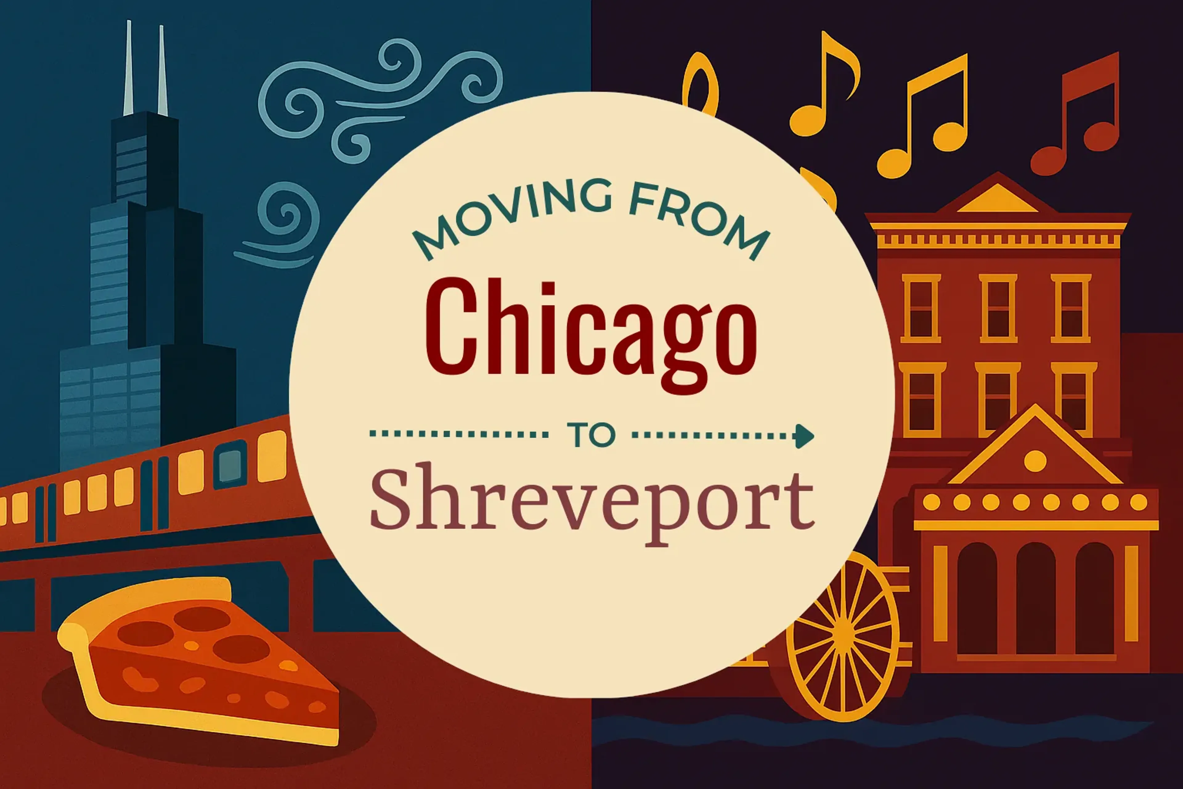 Side-by-side comparison of Chicago to Shreveport moving companies