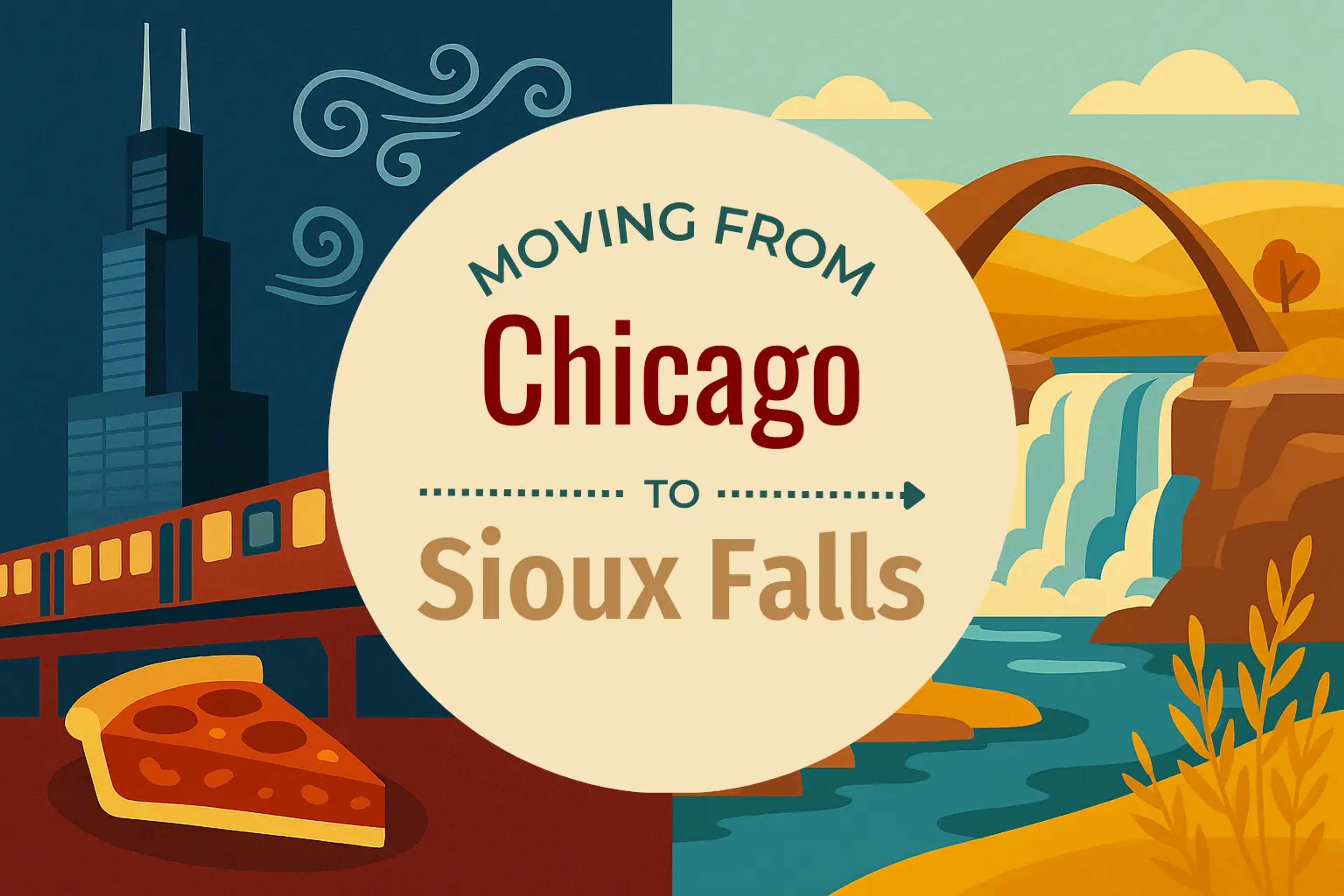 Side-by-side comparison of Chicago to Sioux Falls moving companies