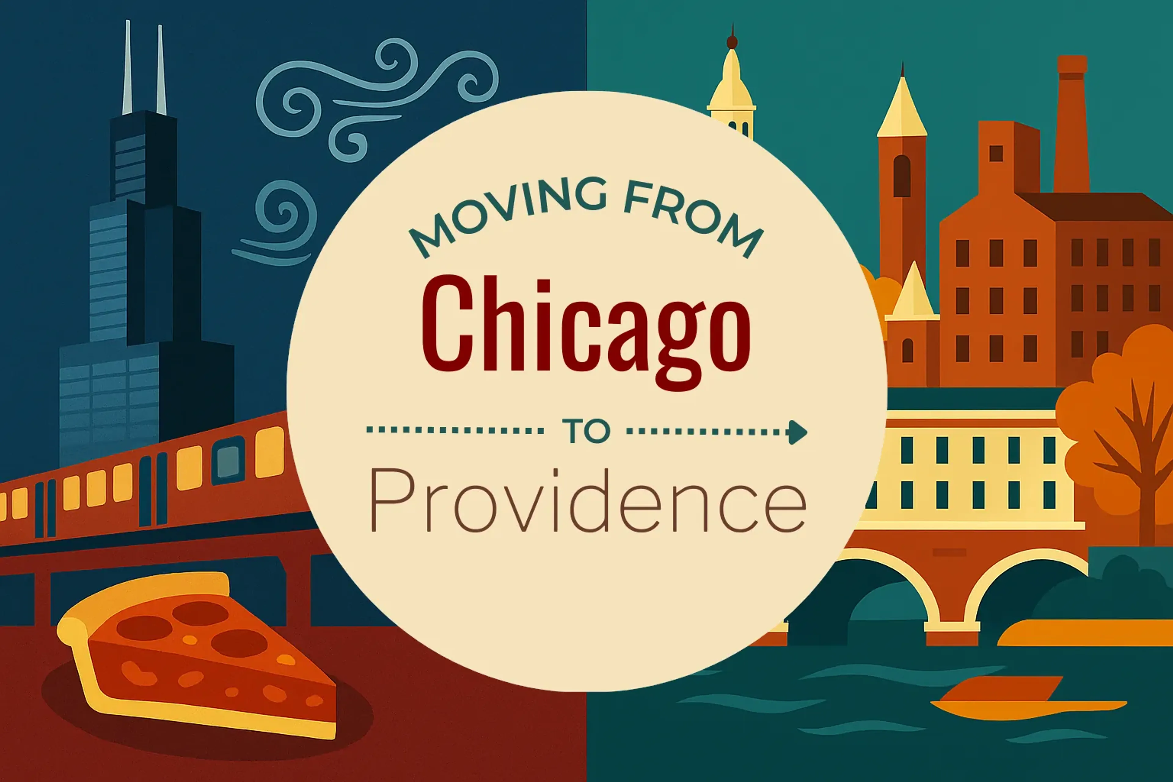 Side-by-side comparison of Chicago to Providence moving companies