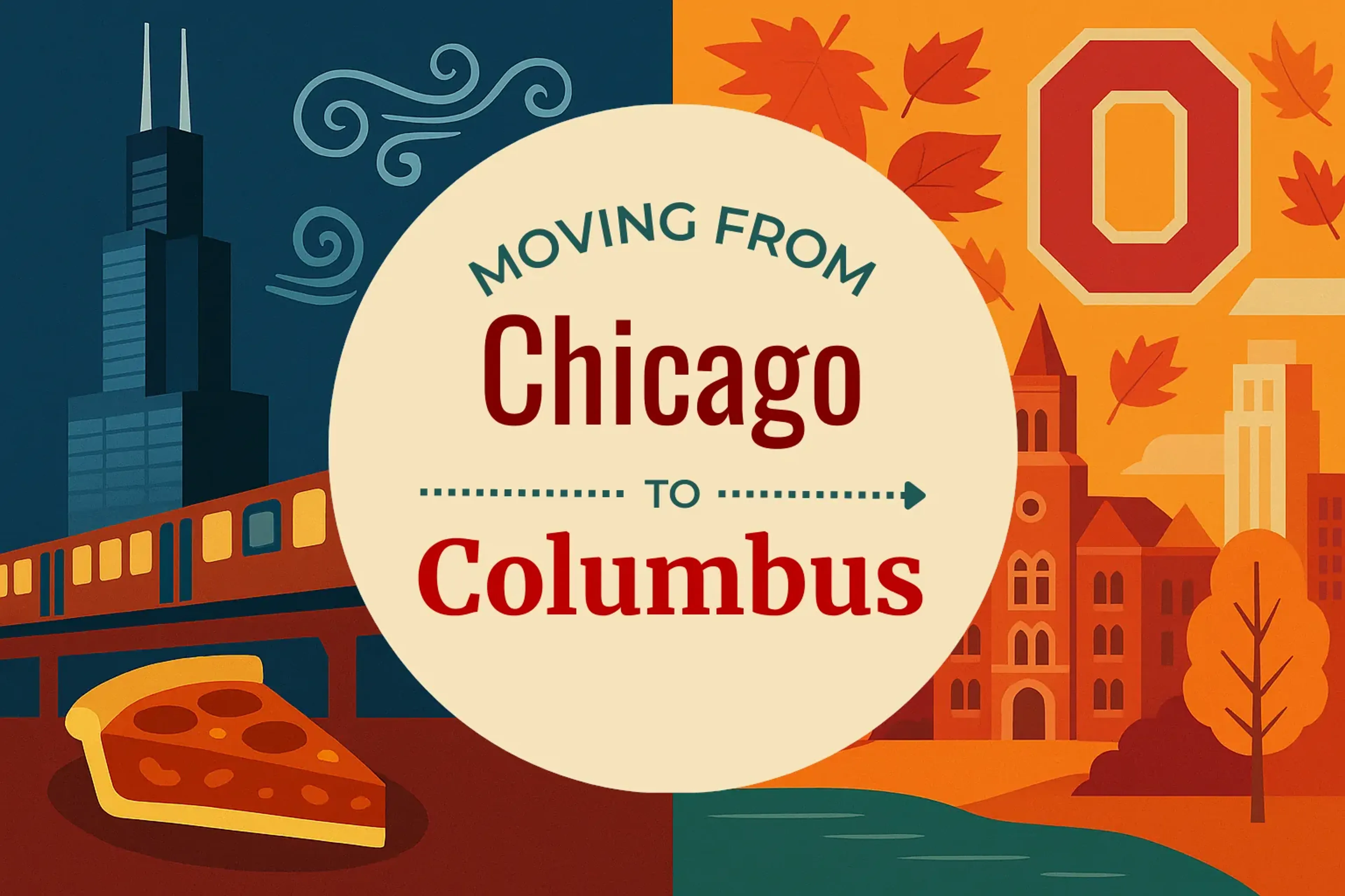 Side-by-side comparison of Chicago to Columbus moving companies