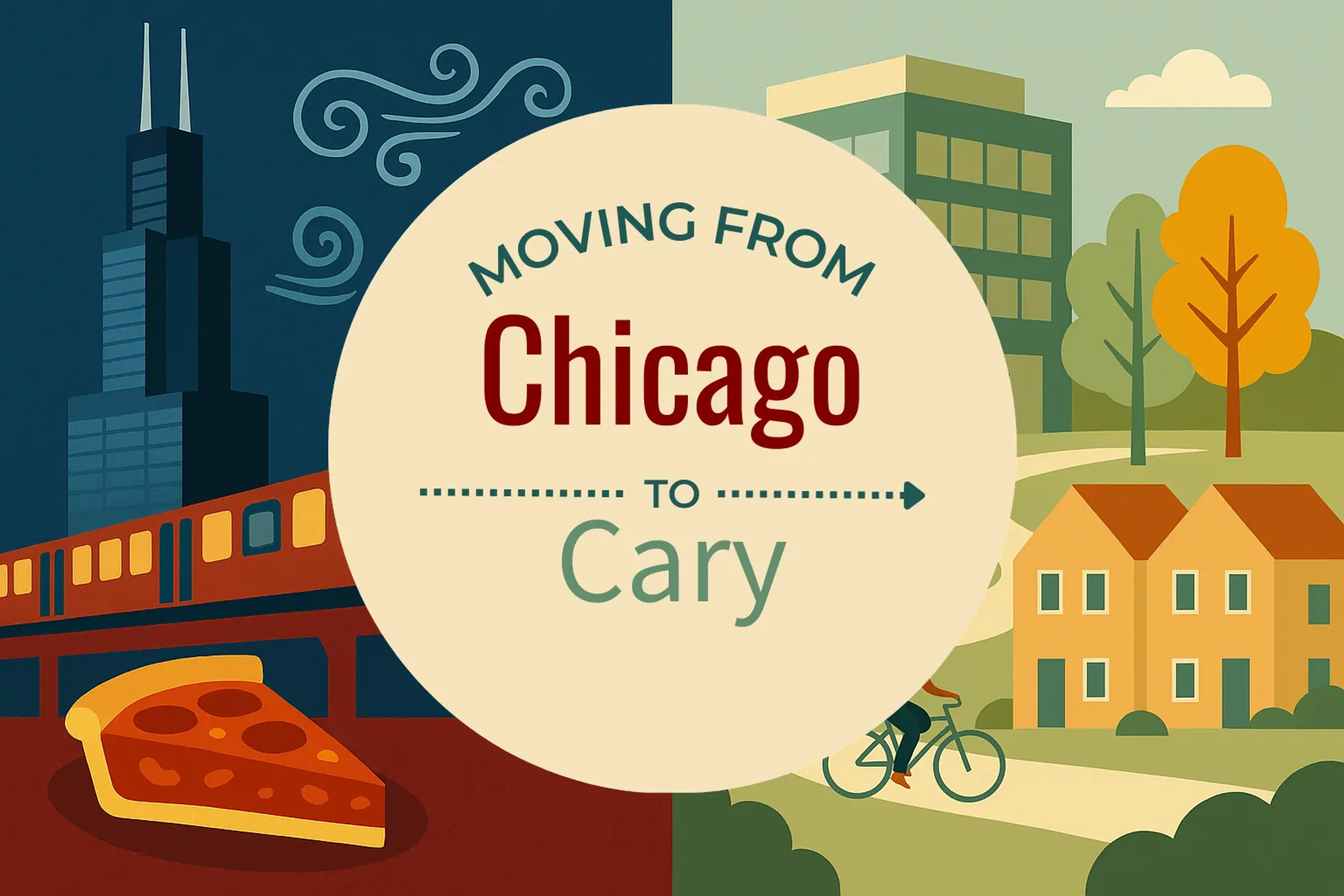 Side-by-side comparison of Chicago to Cary moving companies