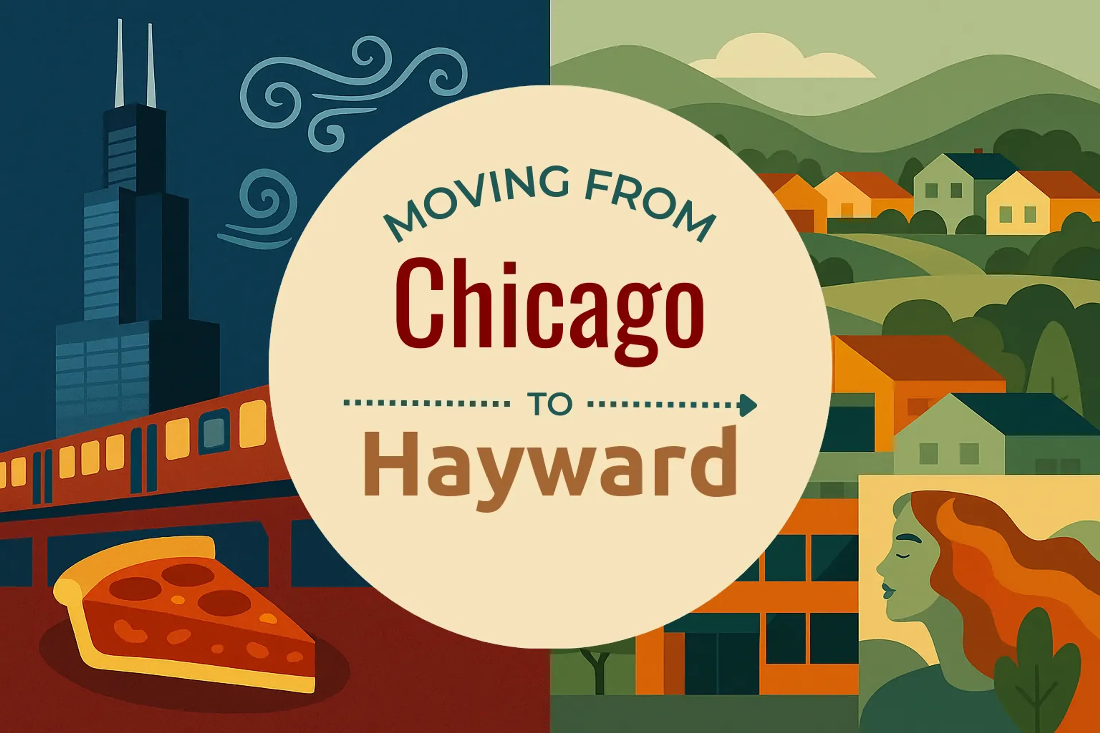 Side-by-side comparison of Chicago to Hayward moving companies