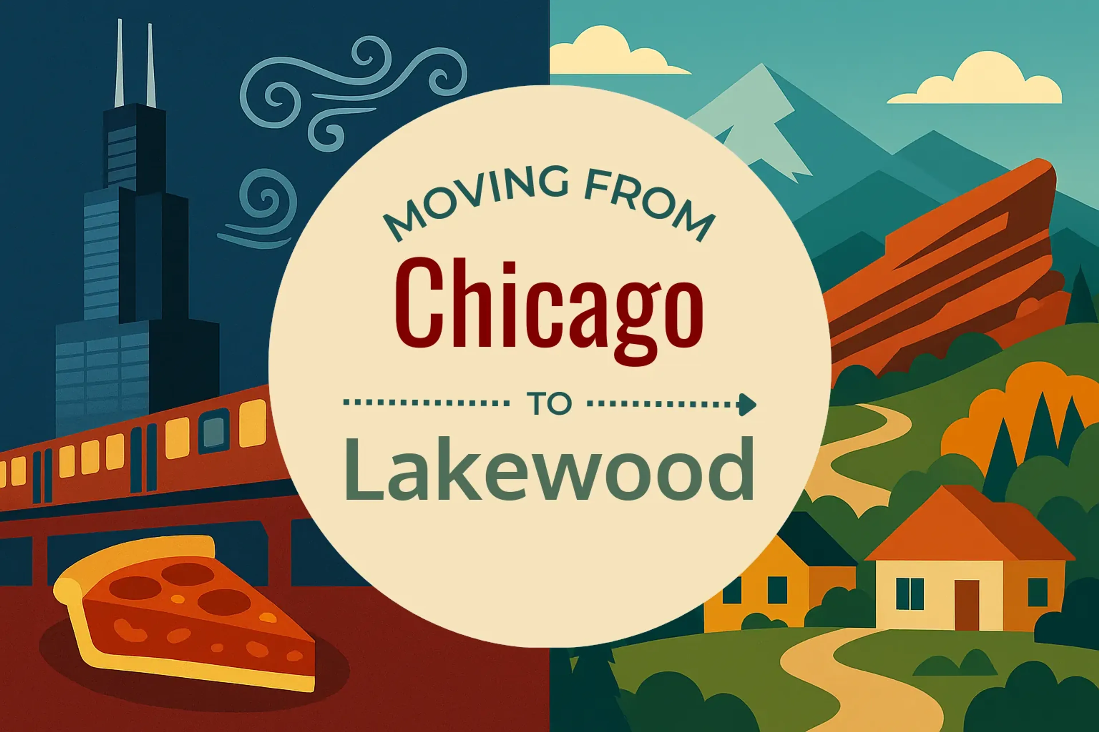 Side-by-side comparison of Chicago to Lakewood moving companies