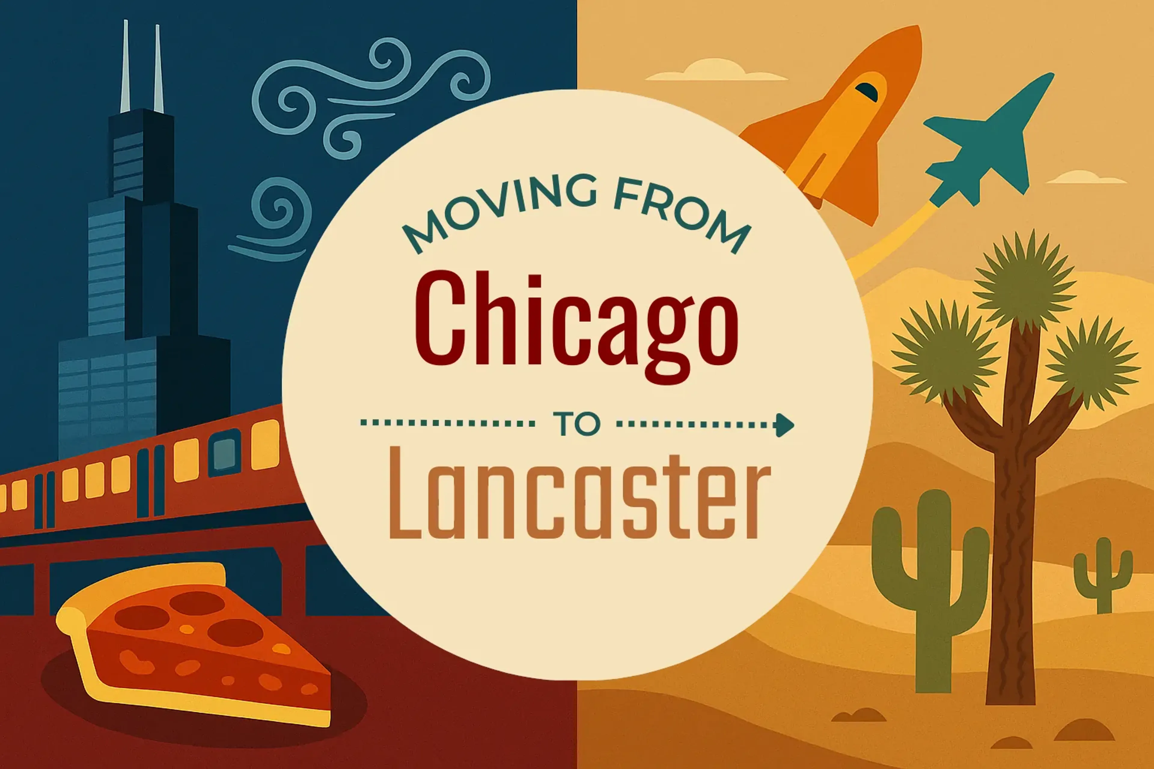 Side-by-side comparison of Chicago to Lancaster moving companies