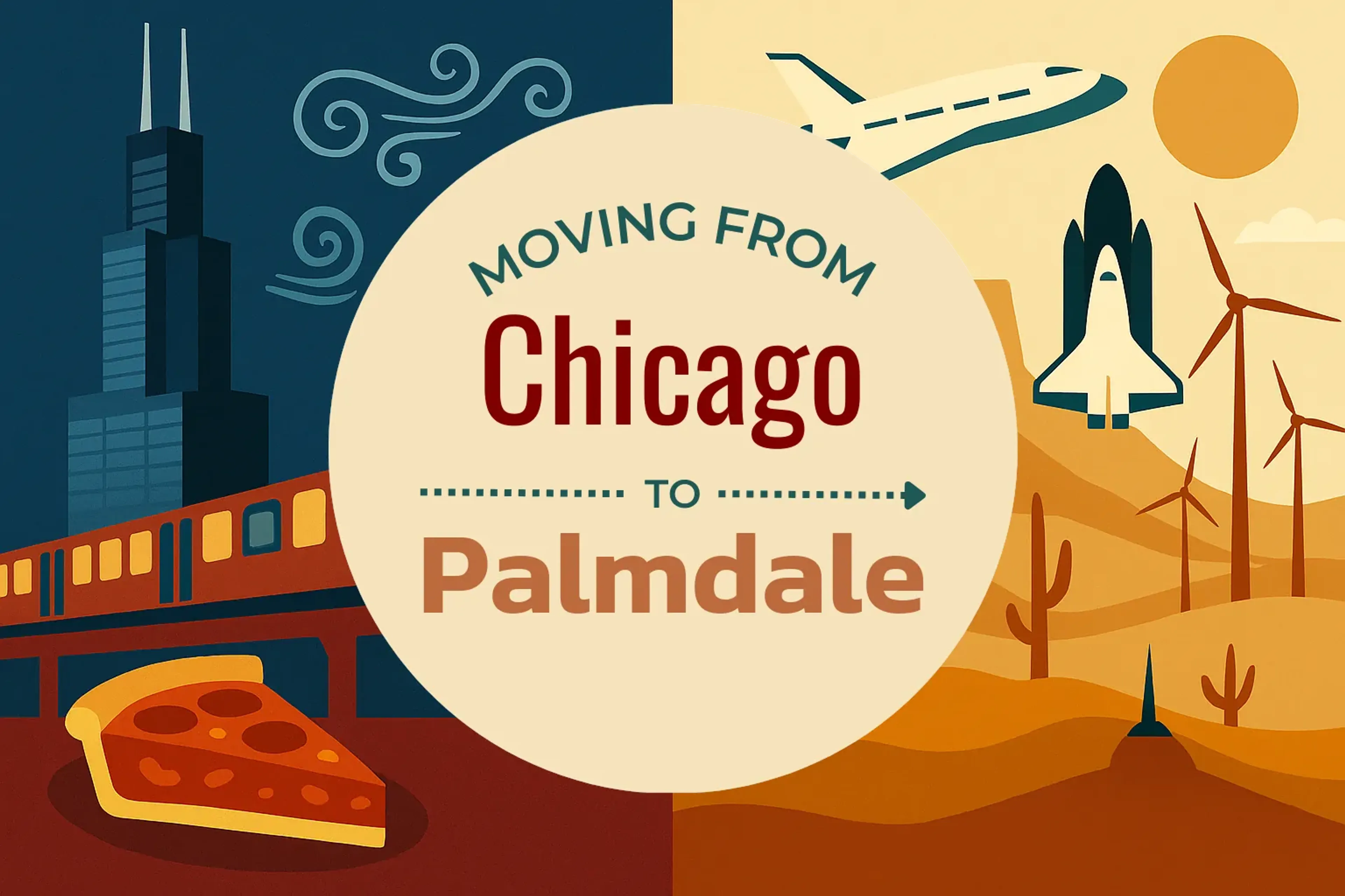 Side-by-side comparison of Chicago to Palmdale moving companies