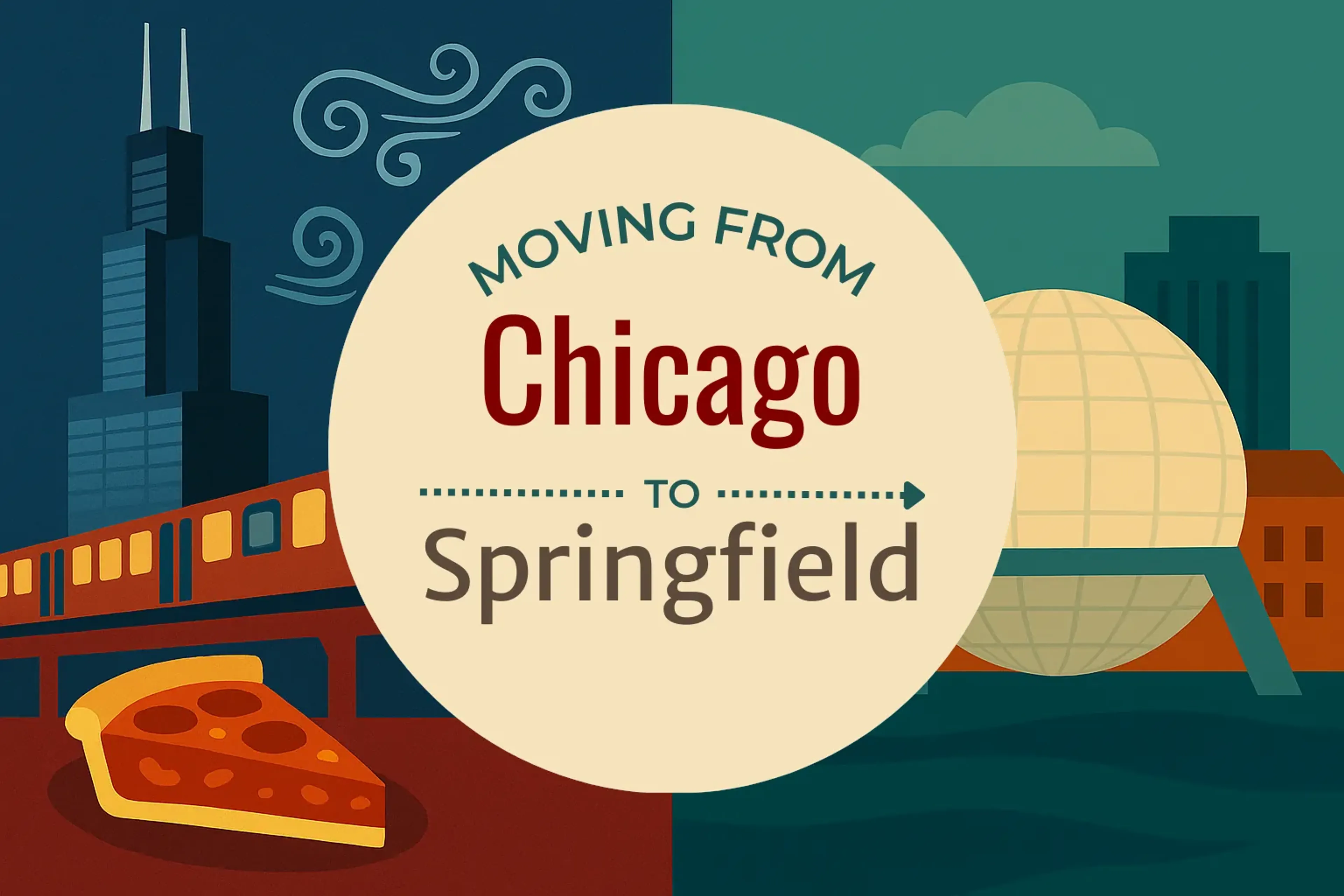 Side-by-side comparison of Chicago to Springfield moving companies