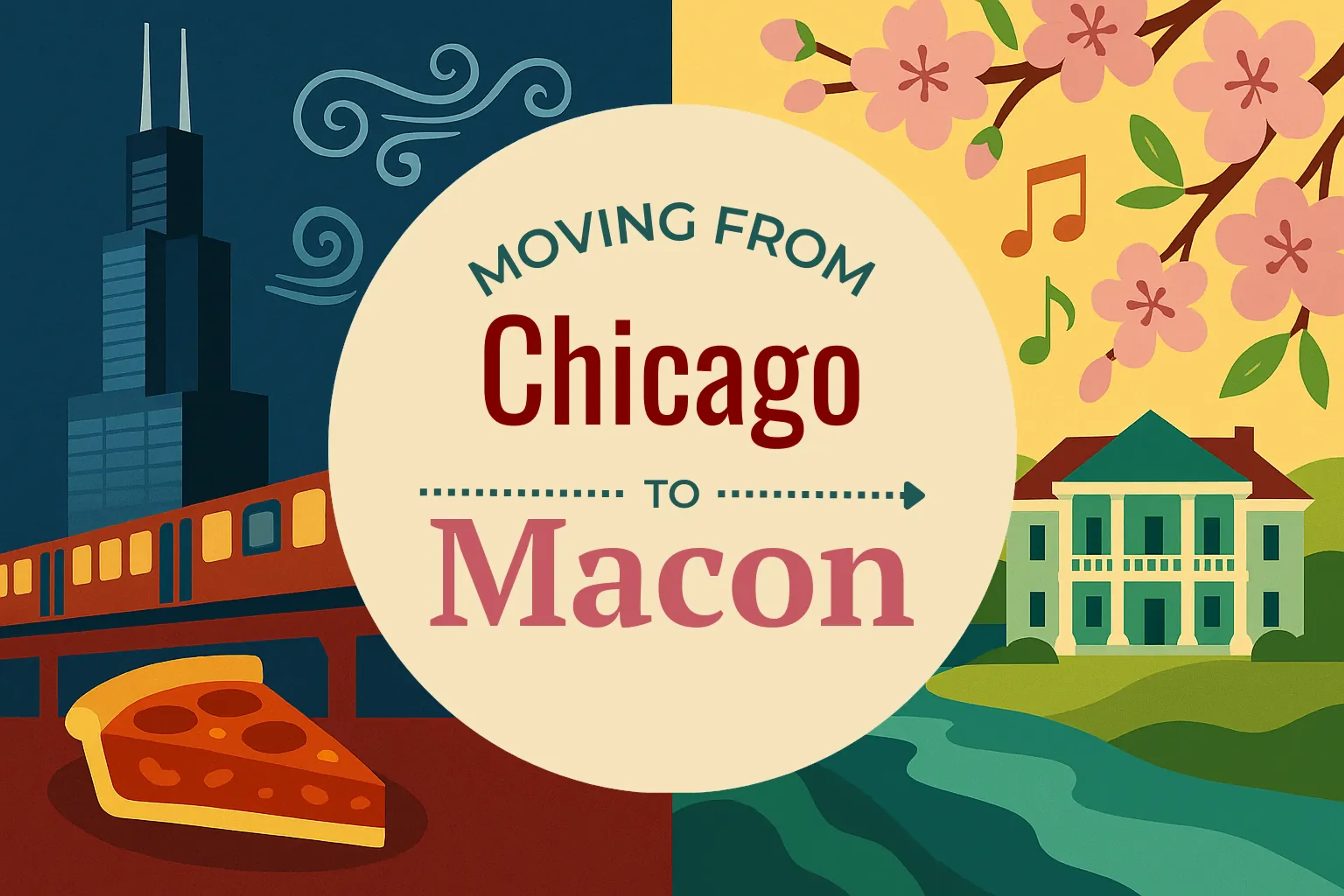 Side-by-side comparison of Chicago to Macon moving companies