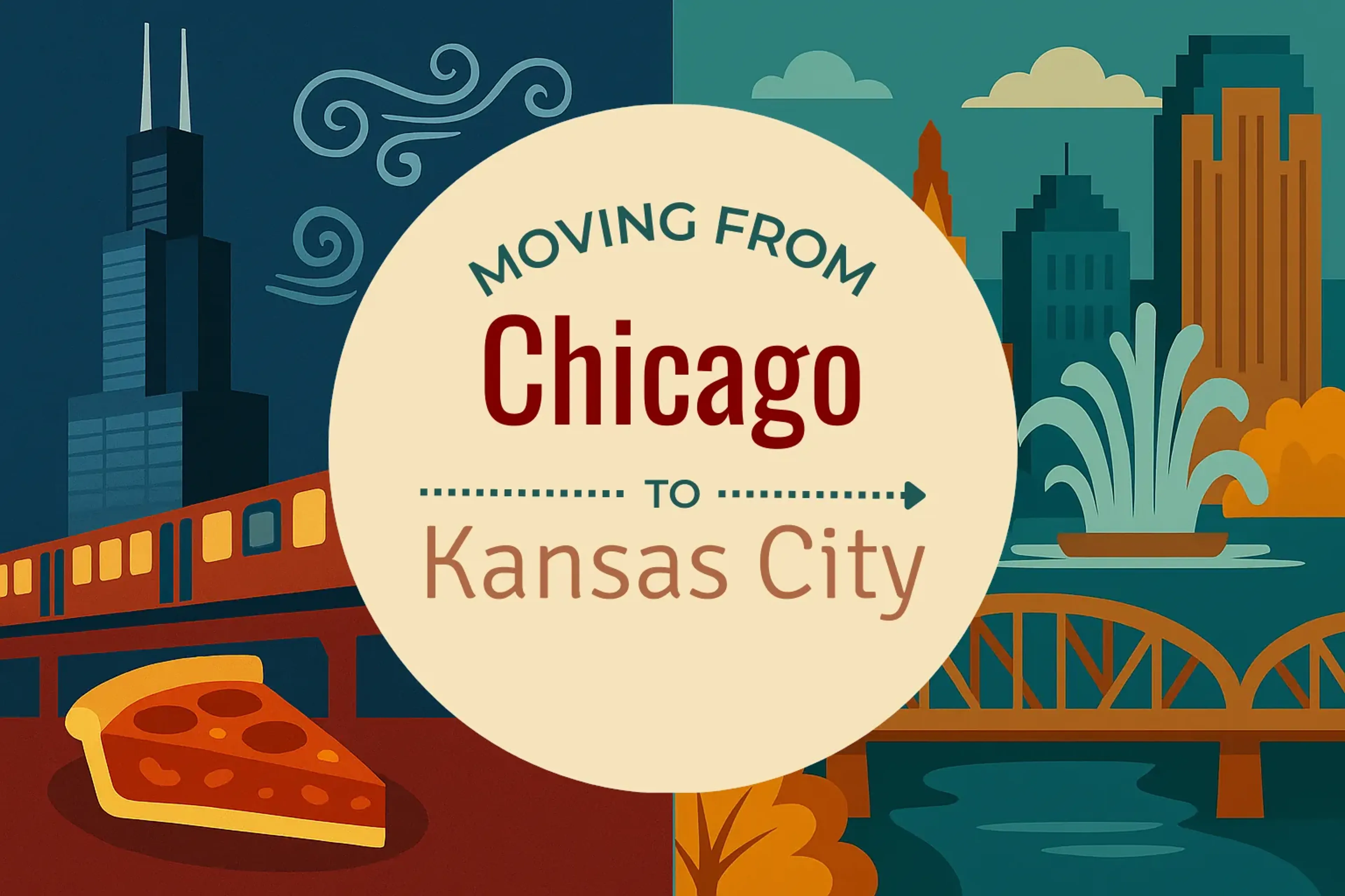 Side-by-side comparison of Chicago to Kansas City moving companies