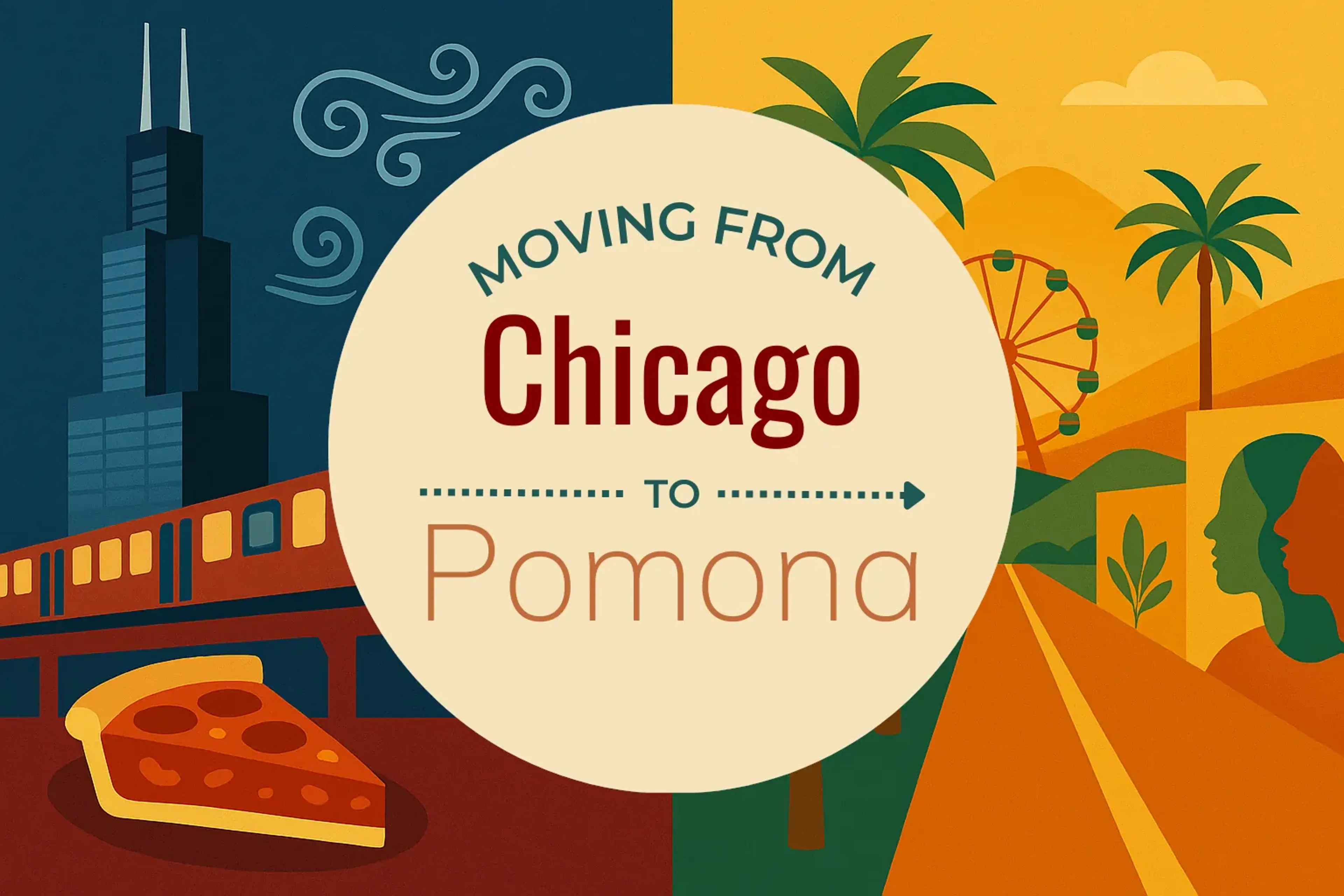 Side-by-side comparison of Chicago to Pomona moving companies