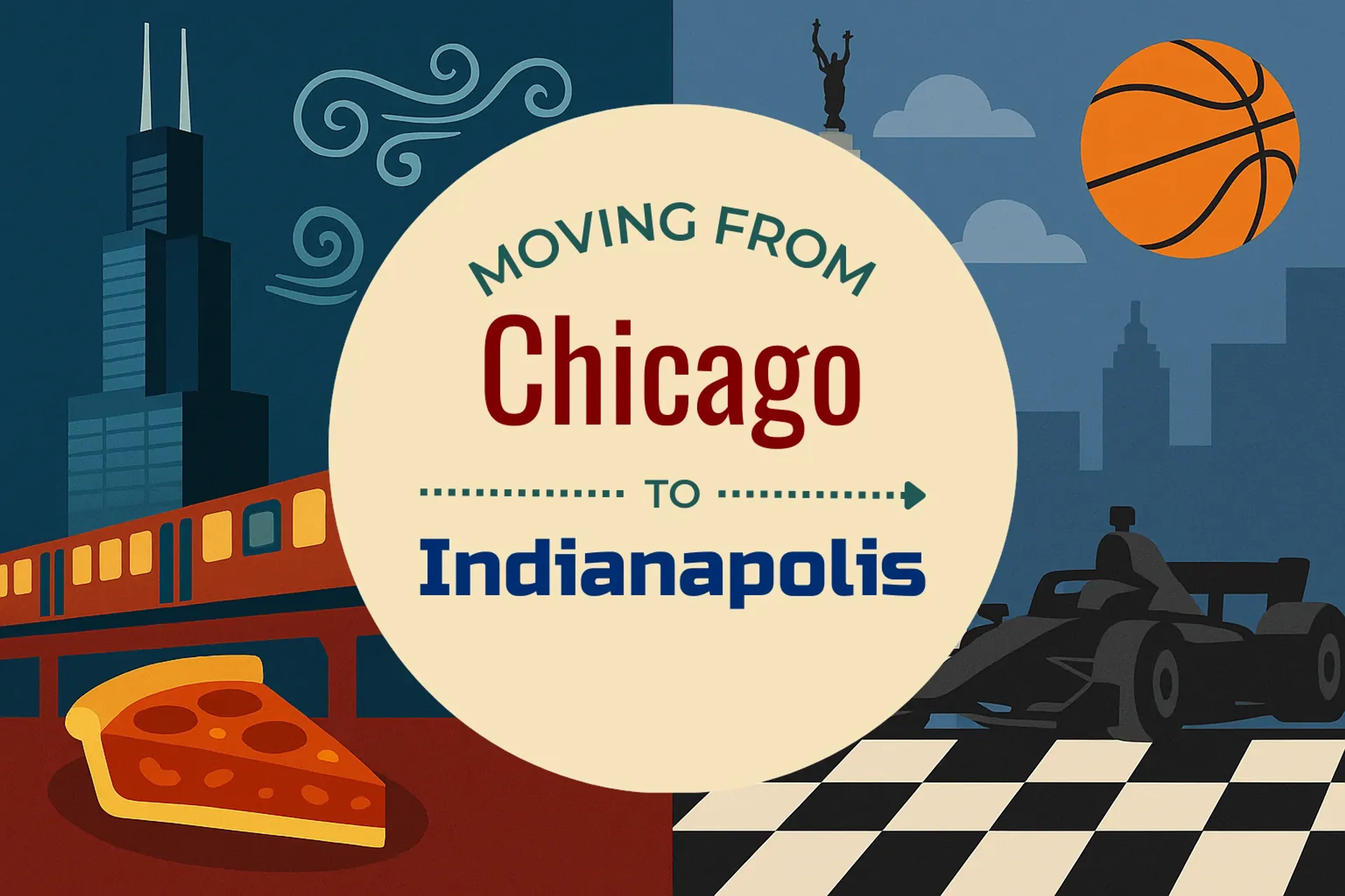 Side-by-side comparison of Chicago to Indianapolis moving companies
