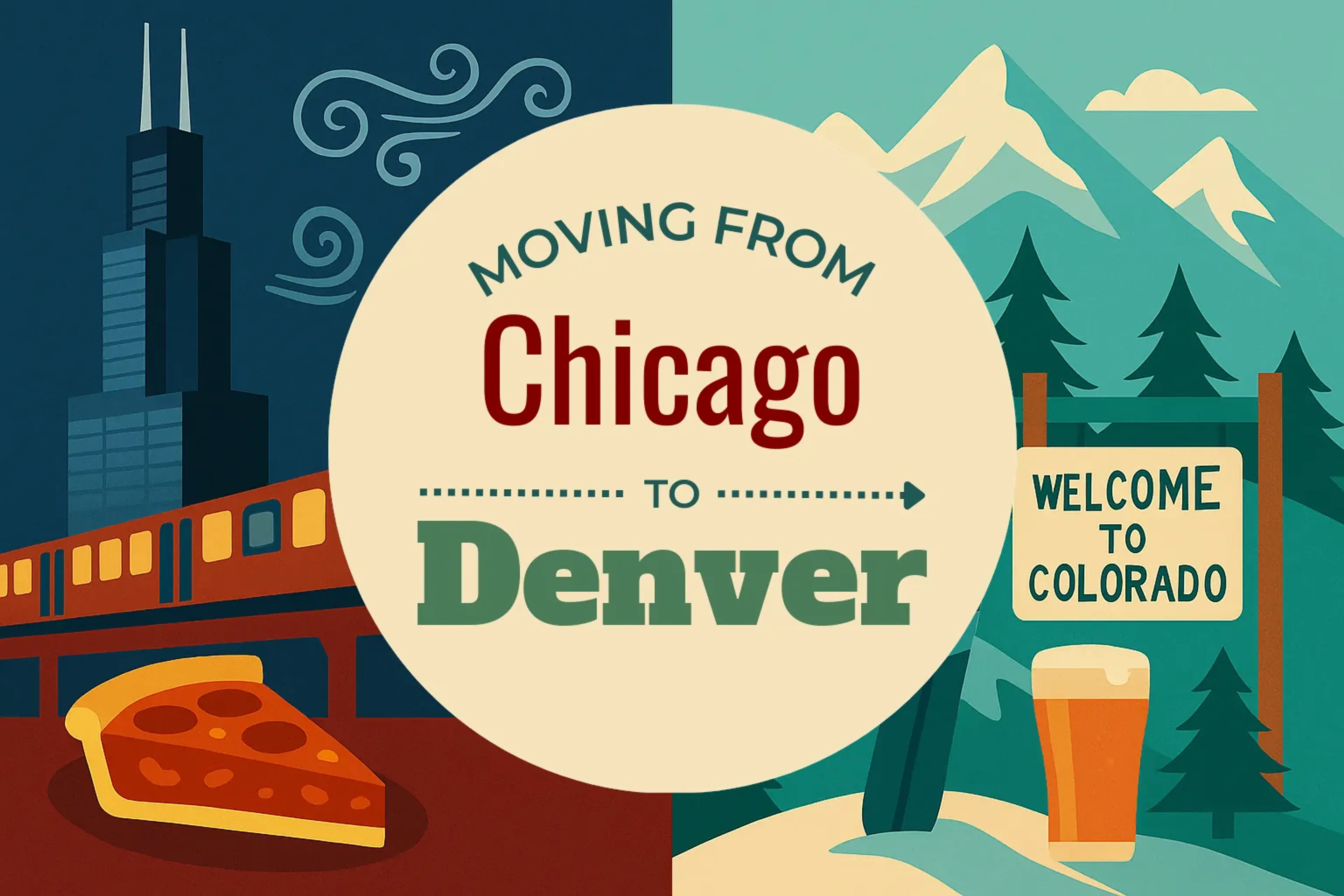 Side-by-side comparison of Chicago to Denver moving companies