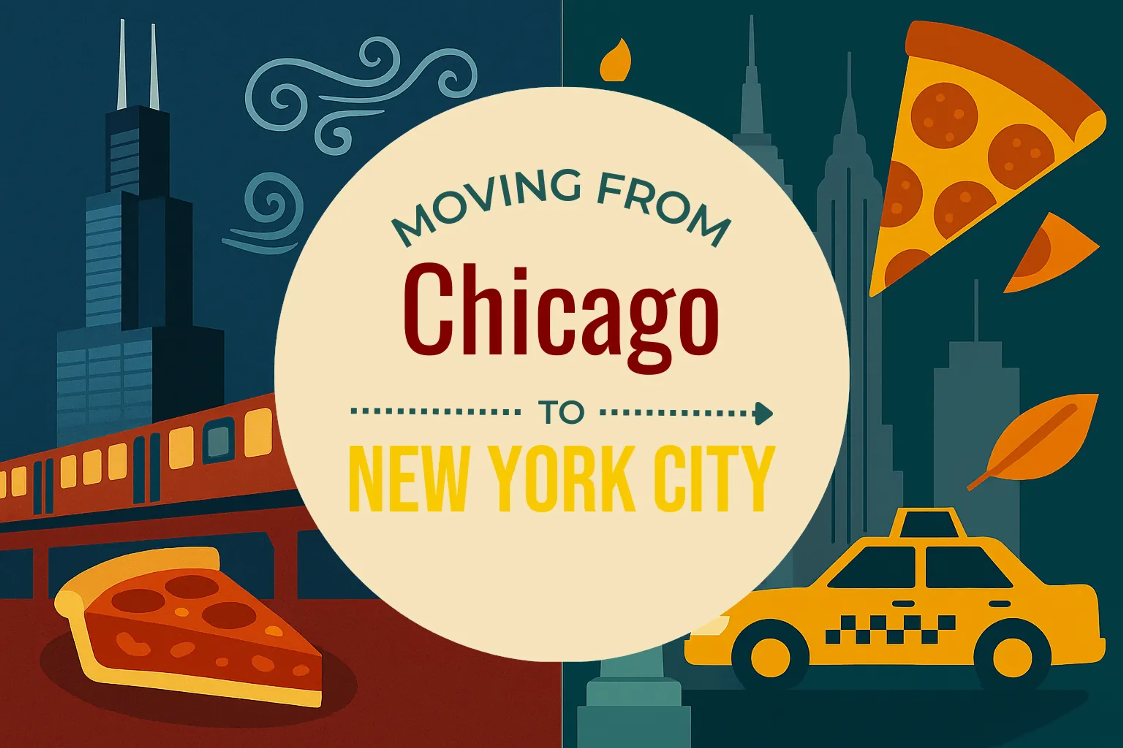 Side-by-side comparison of Chicago to New York City moving companies